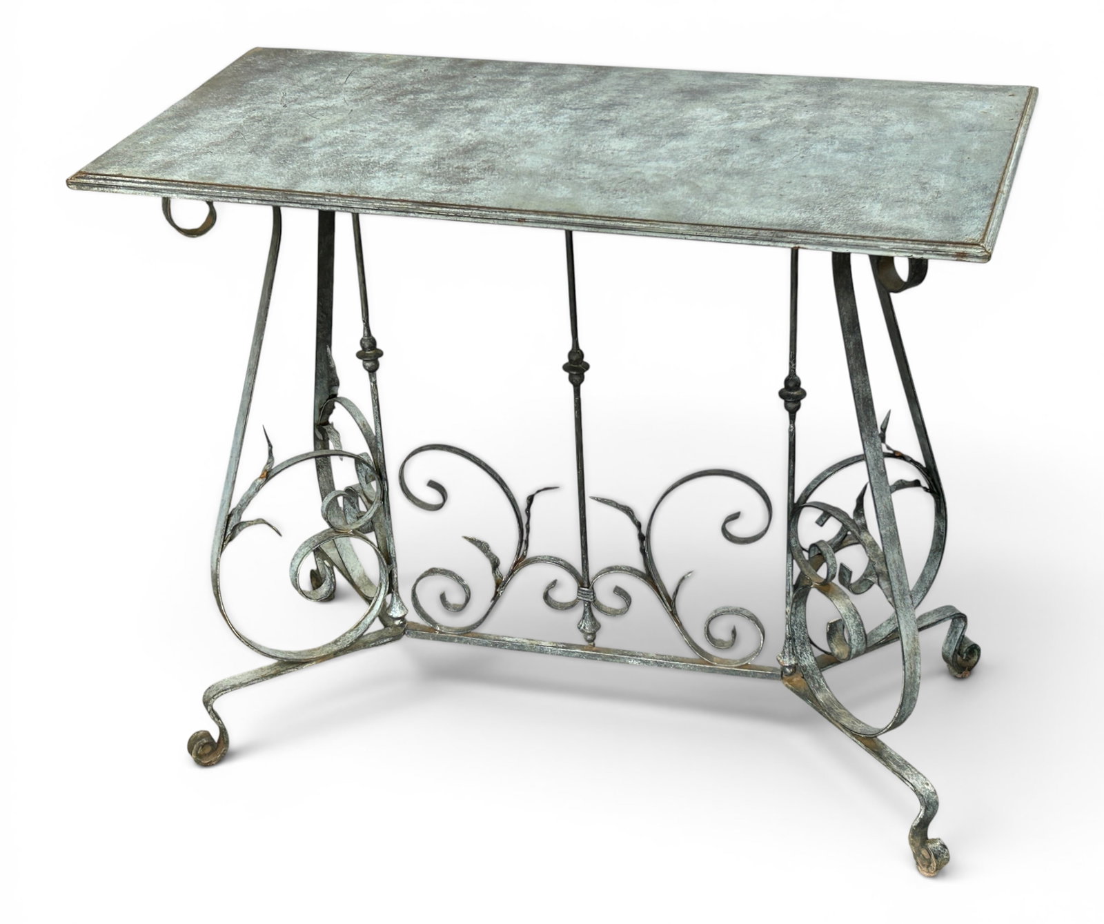 Wrought Iron Console Table. (1 of 10)