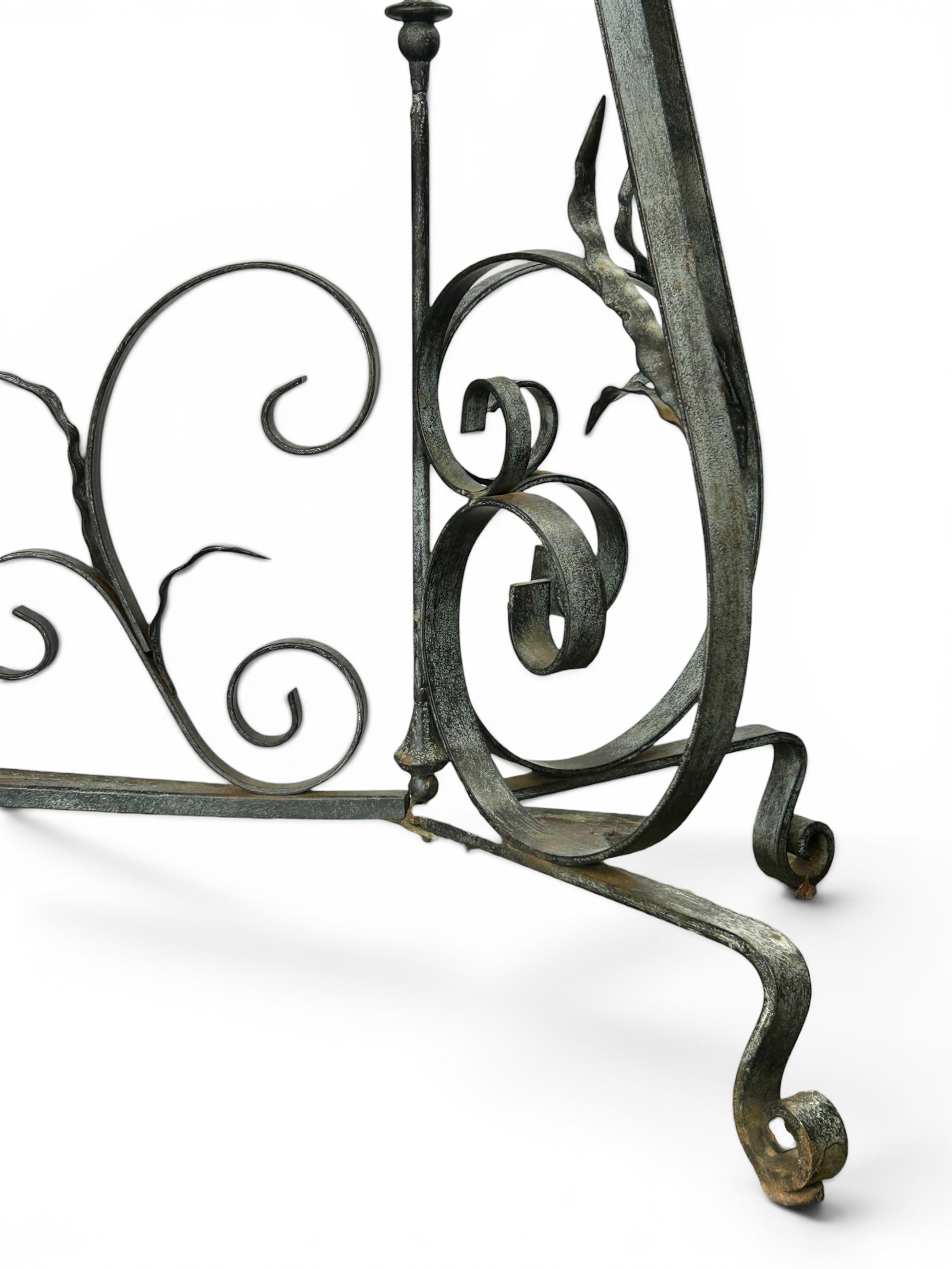 Wrought Iron Console Table. - 7