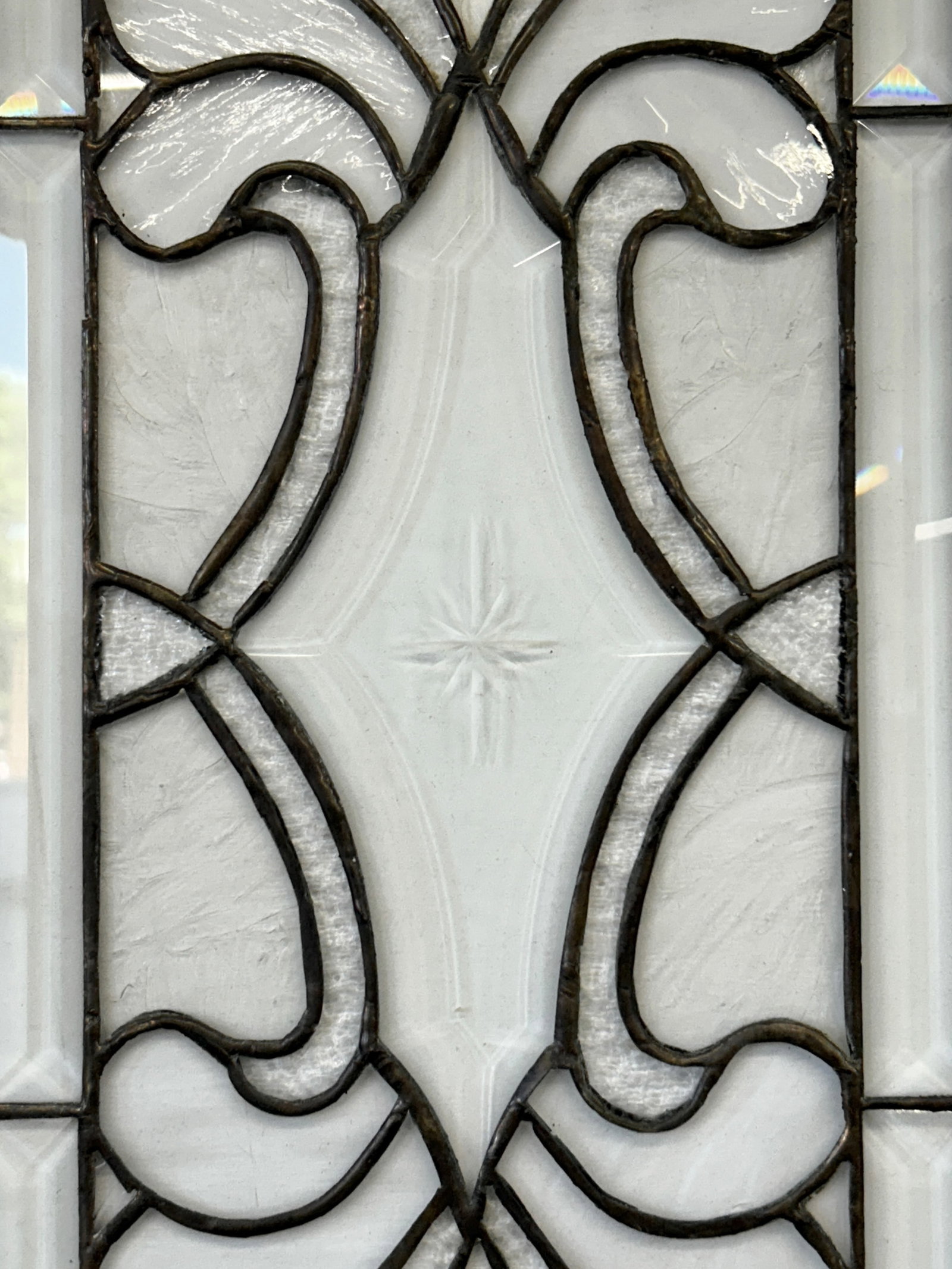 Bevelled Glass WIndow Panel. - 12