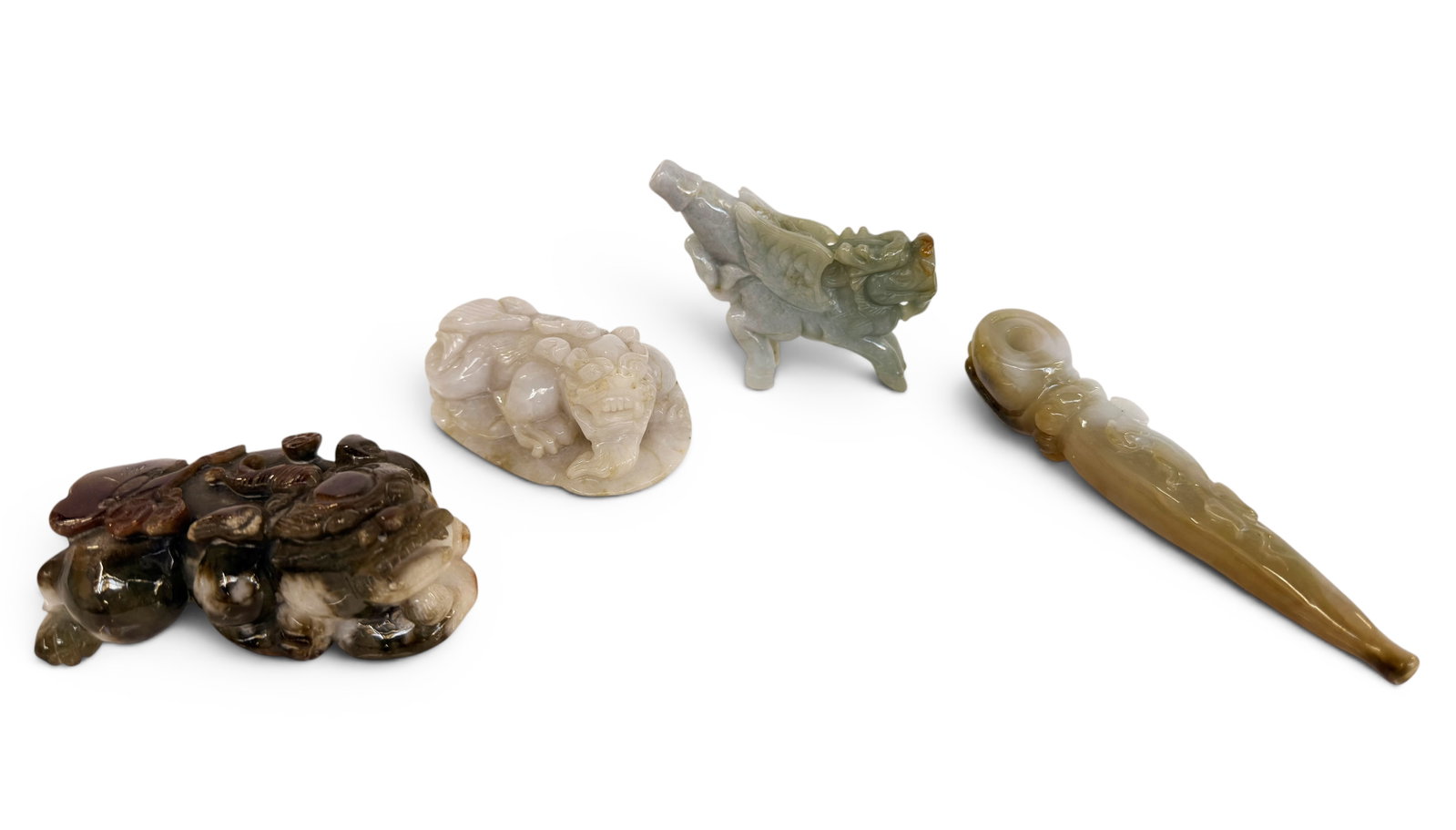 Chinese Jade Snuff Bottles & Cigarette Holders. (1 of 10)