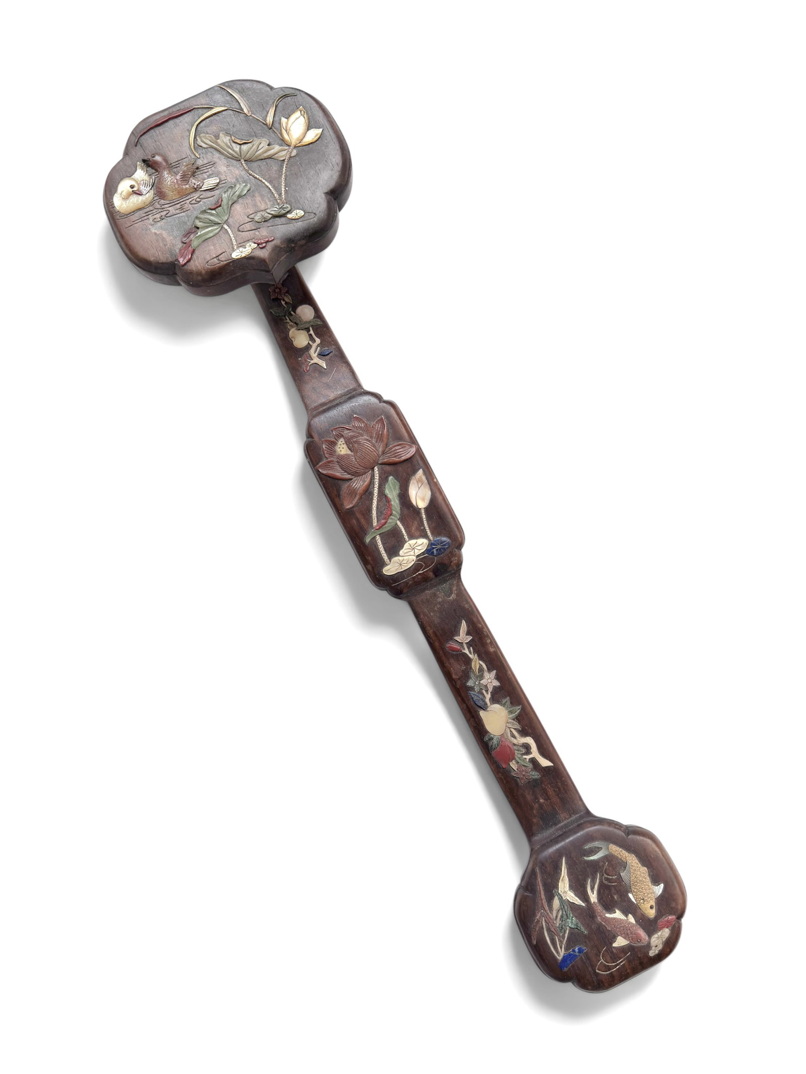 Antique Wood Chinese Ruyi Scepter. (1 of 5)