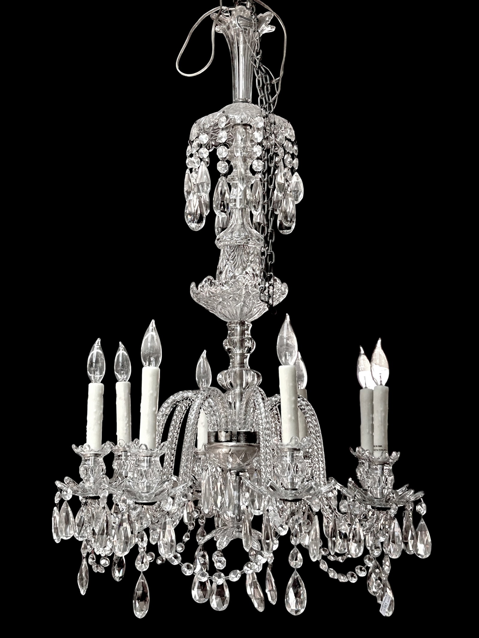 Fine Crystal & Glass 8-Arm Prism Chandelier. (1 of 15)