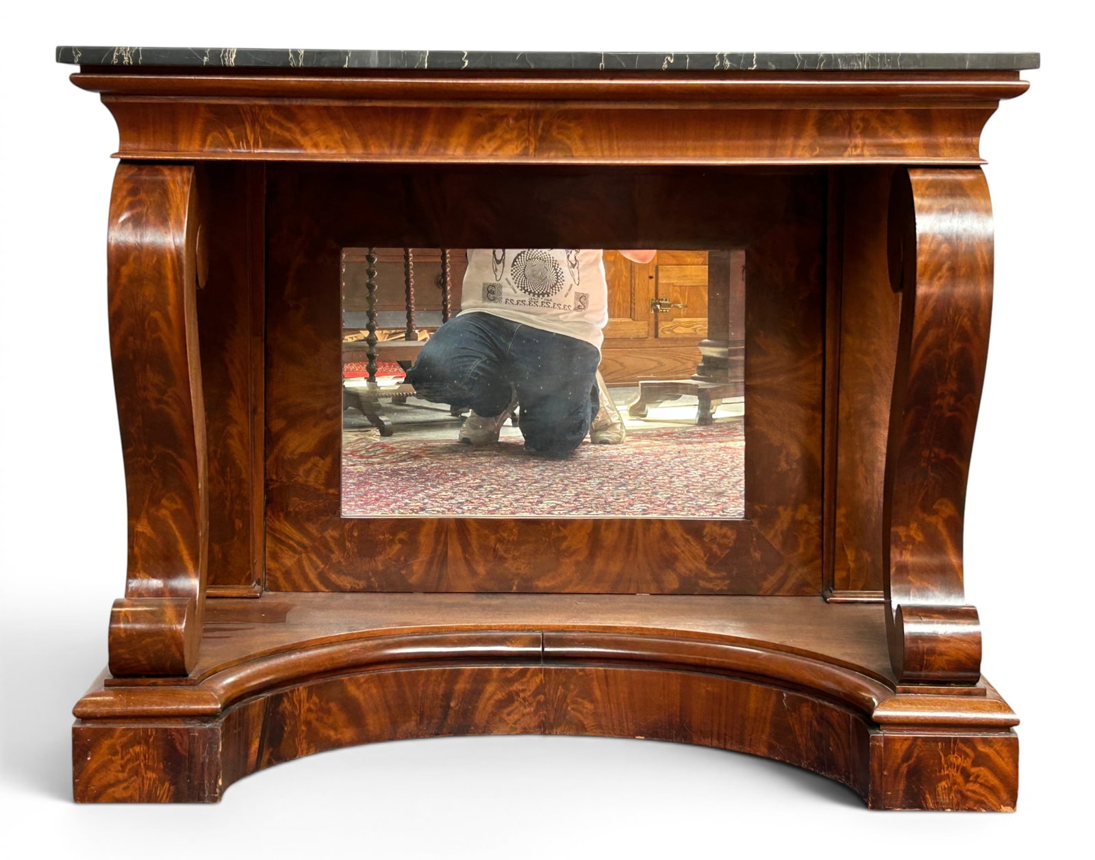 Empire Marble Top Console or Pier Table. - 9