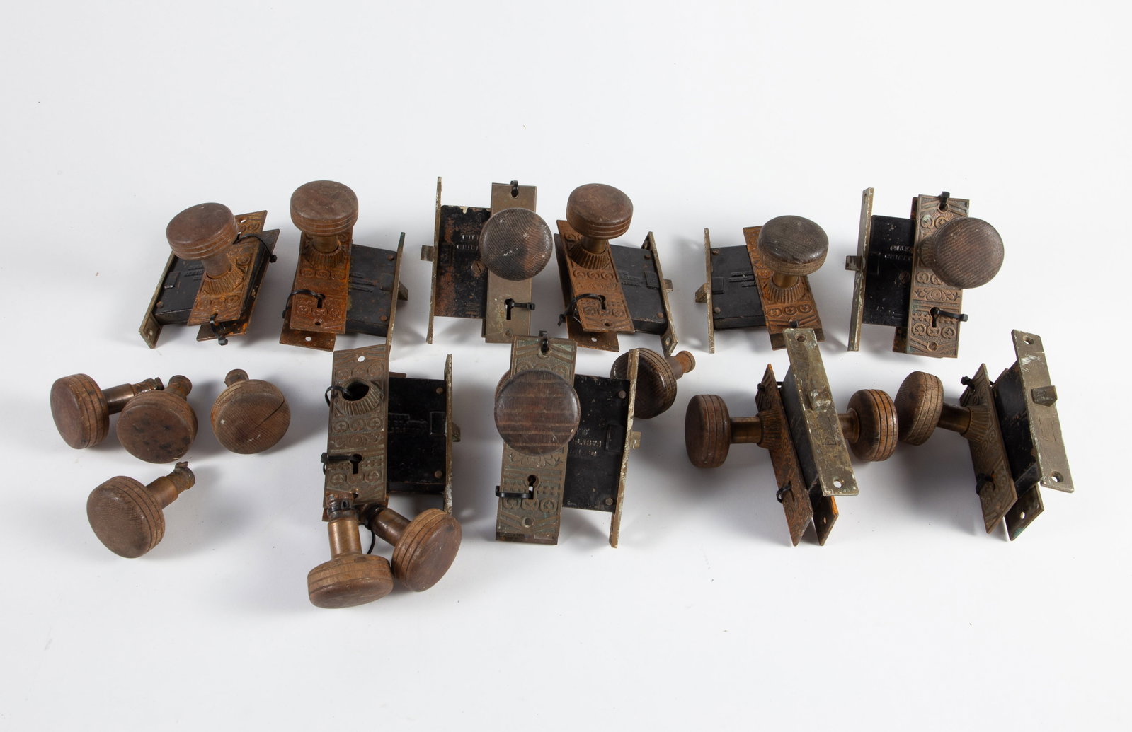 Lot of Antique Door Knobs & Door Plates. (1 of 5)