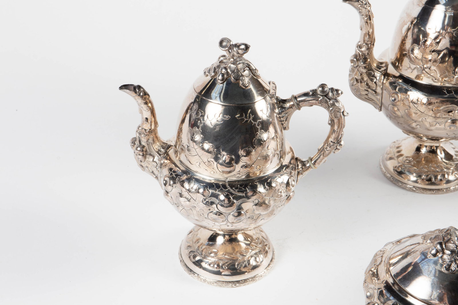 Charter Oak ? Silverplate Tea Set. - 2