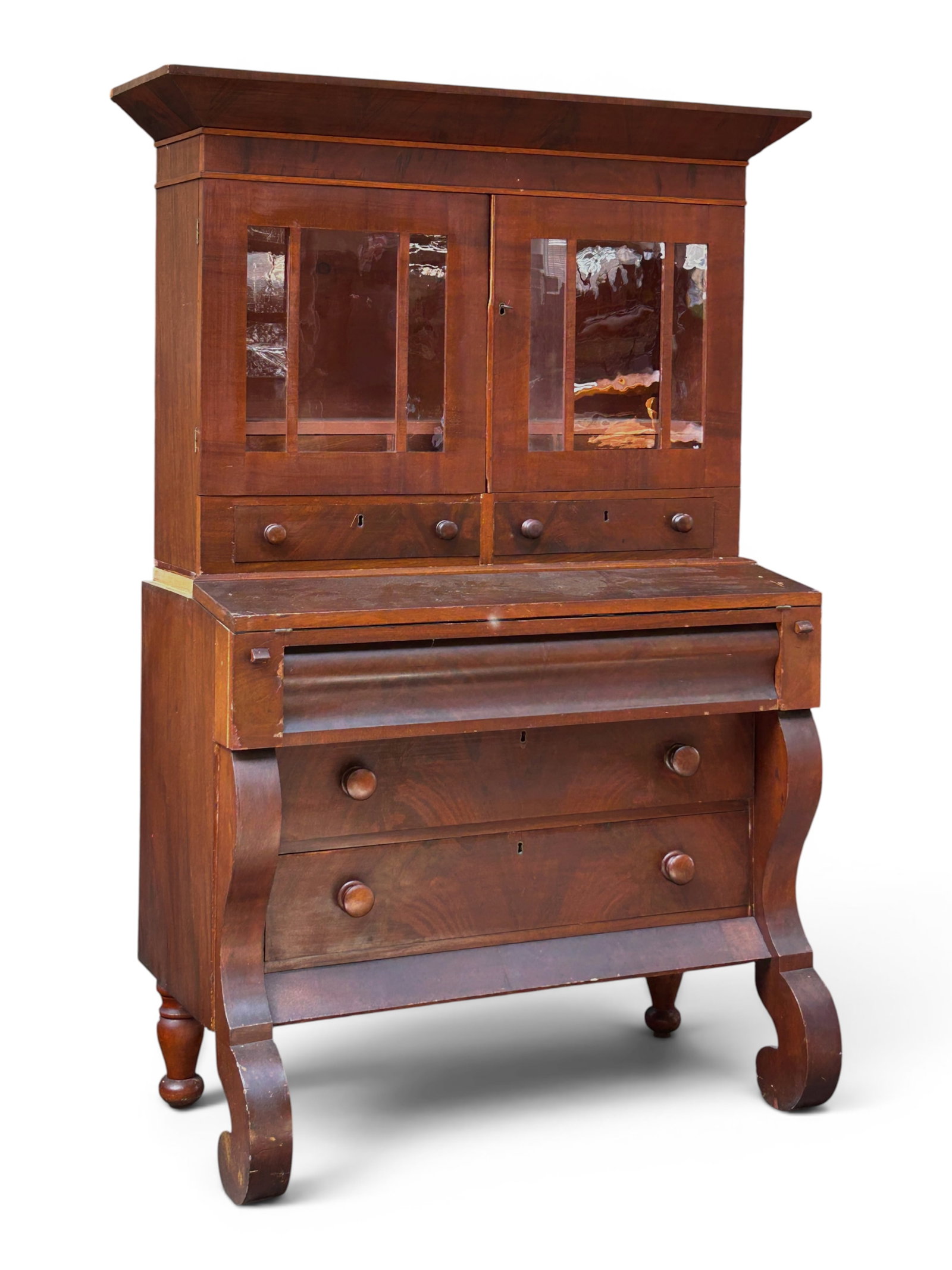 American Empire Dropfront Secretary Desk. (1 of 18)