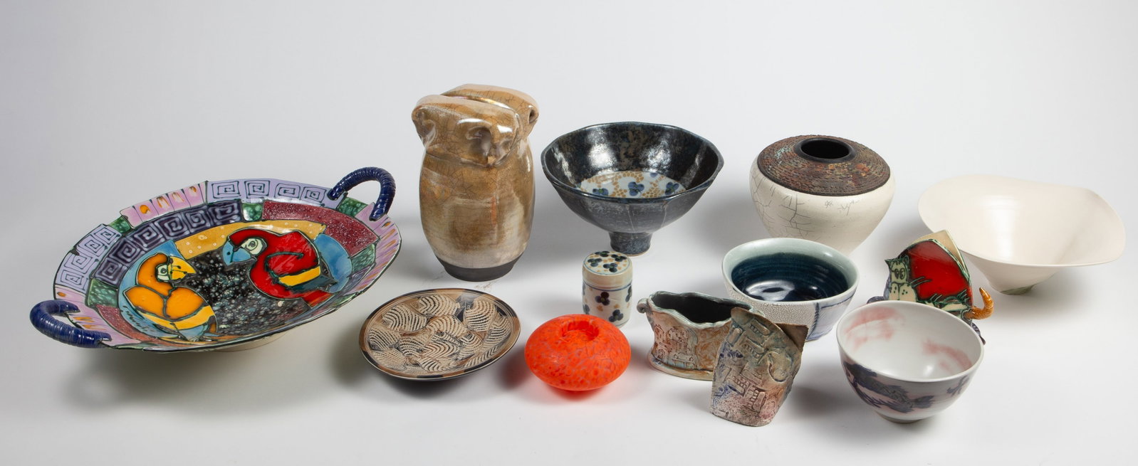 Lot Mostly Signed Pottery - Saldaitis & More. (1 of 15)
