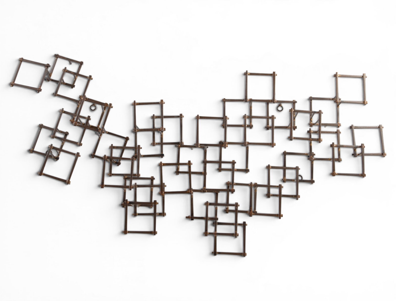 Mid-Century Modern Geometric Wall Sculpture (1 of 5)