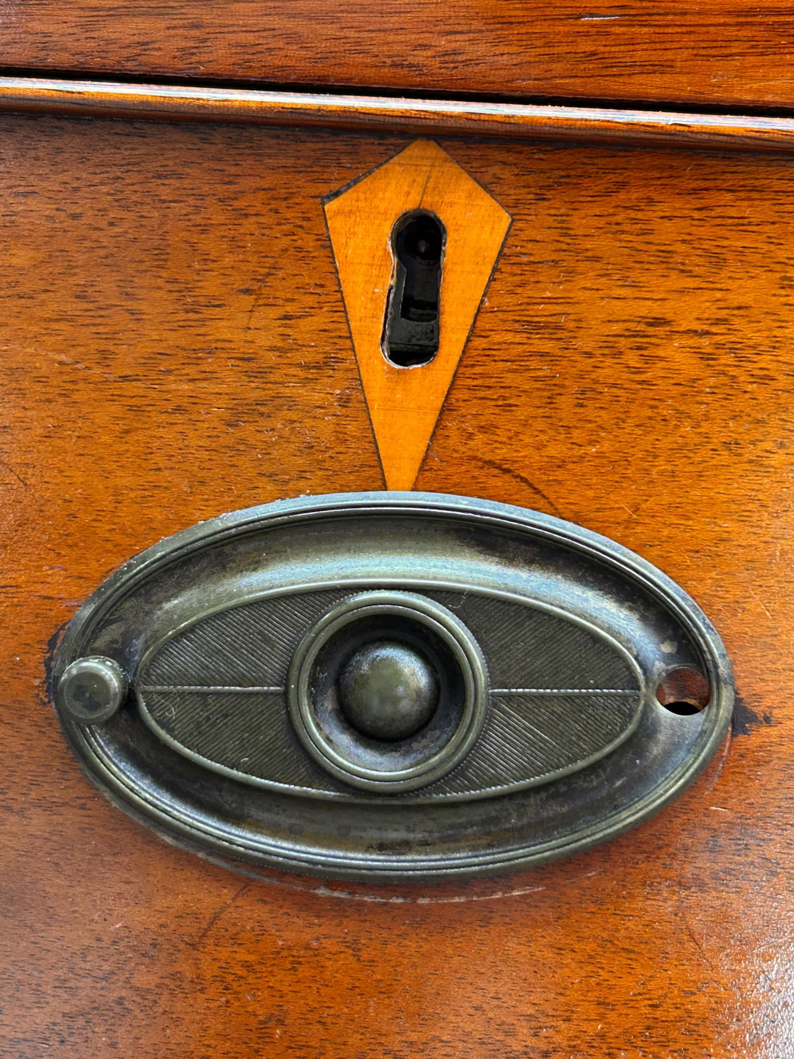 Mahogany Bow Front Chest. - 10