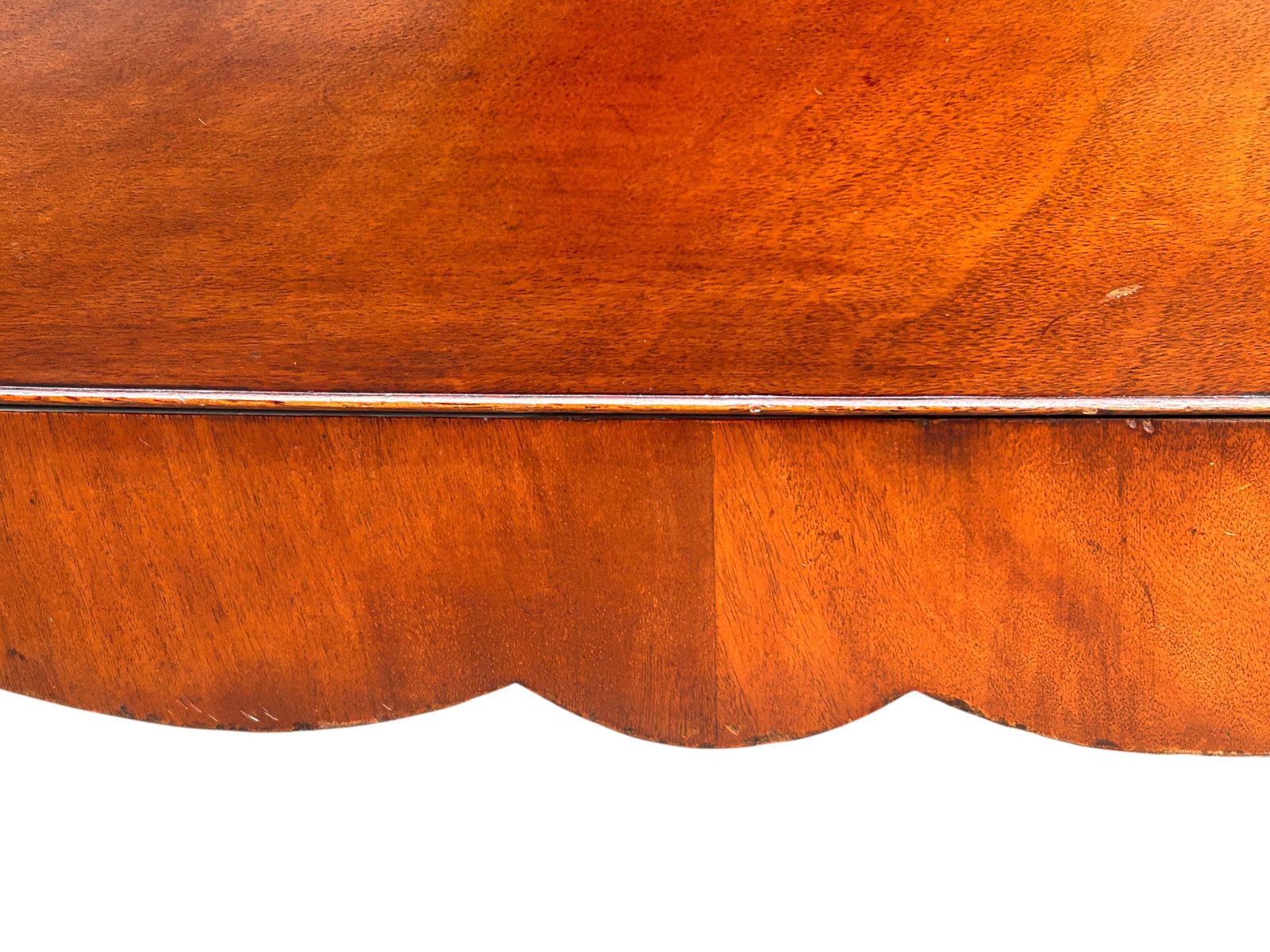 Mahogany Bow Front Chest. - 9