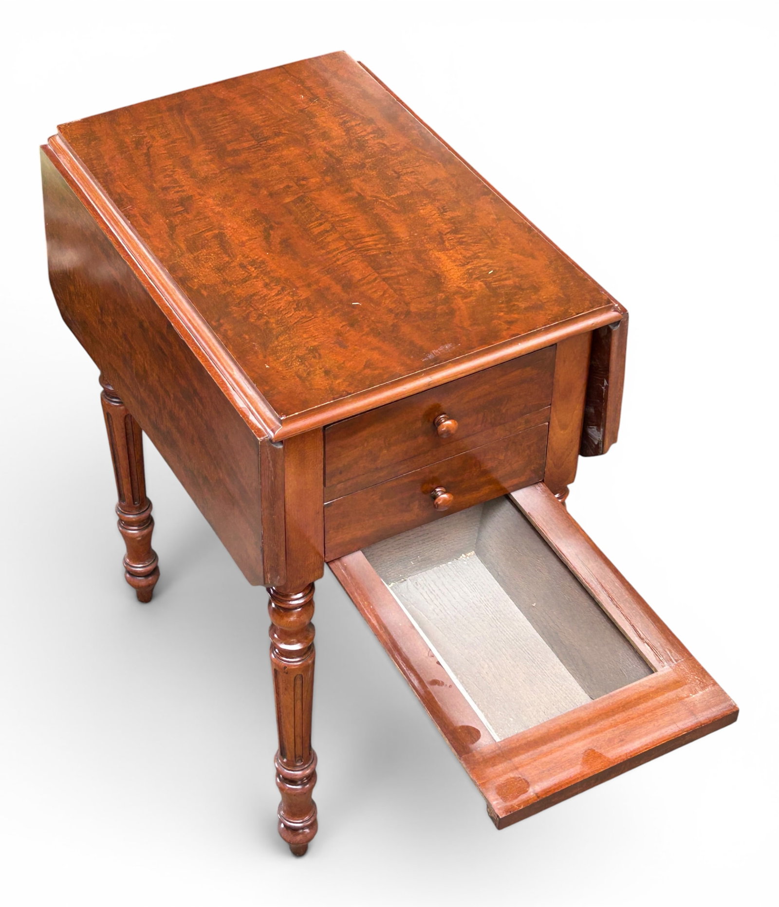 Antique Dropleaf Pembroke Side Table. - 10