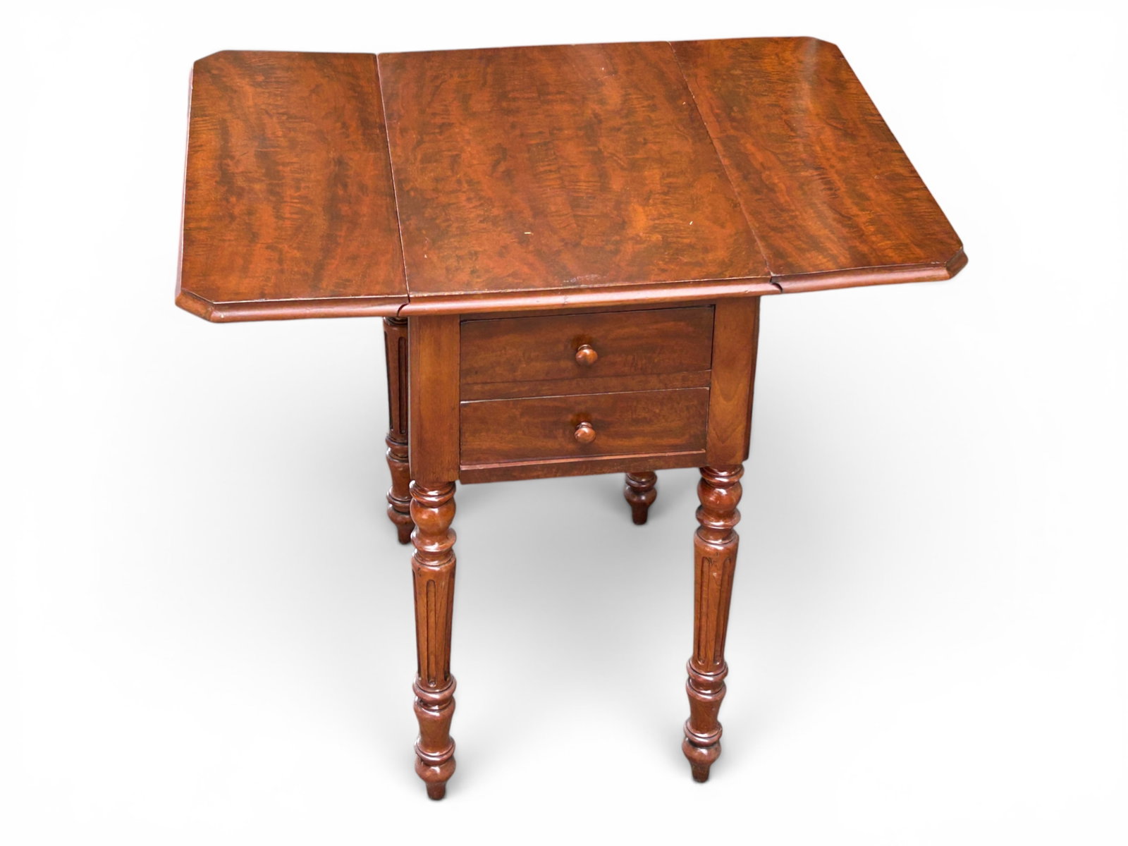 Antique Dropleaf Pembroke Side Table. - 4