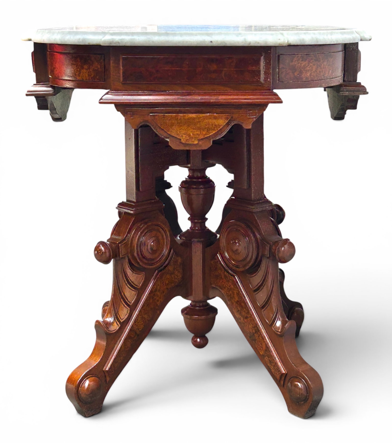 Victorian Marble Top Parlor Table. - 7