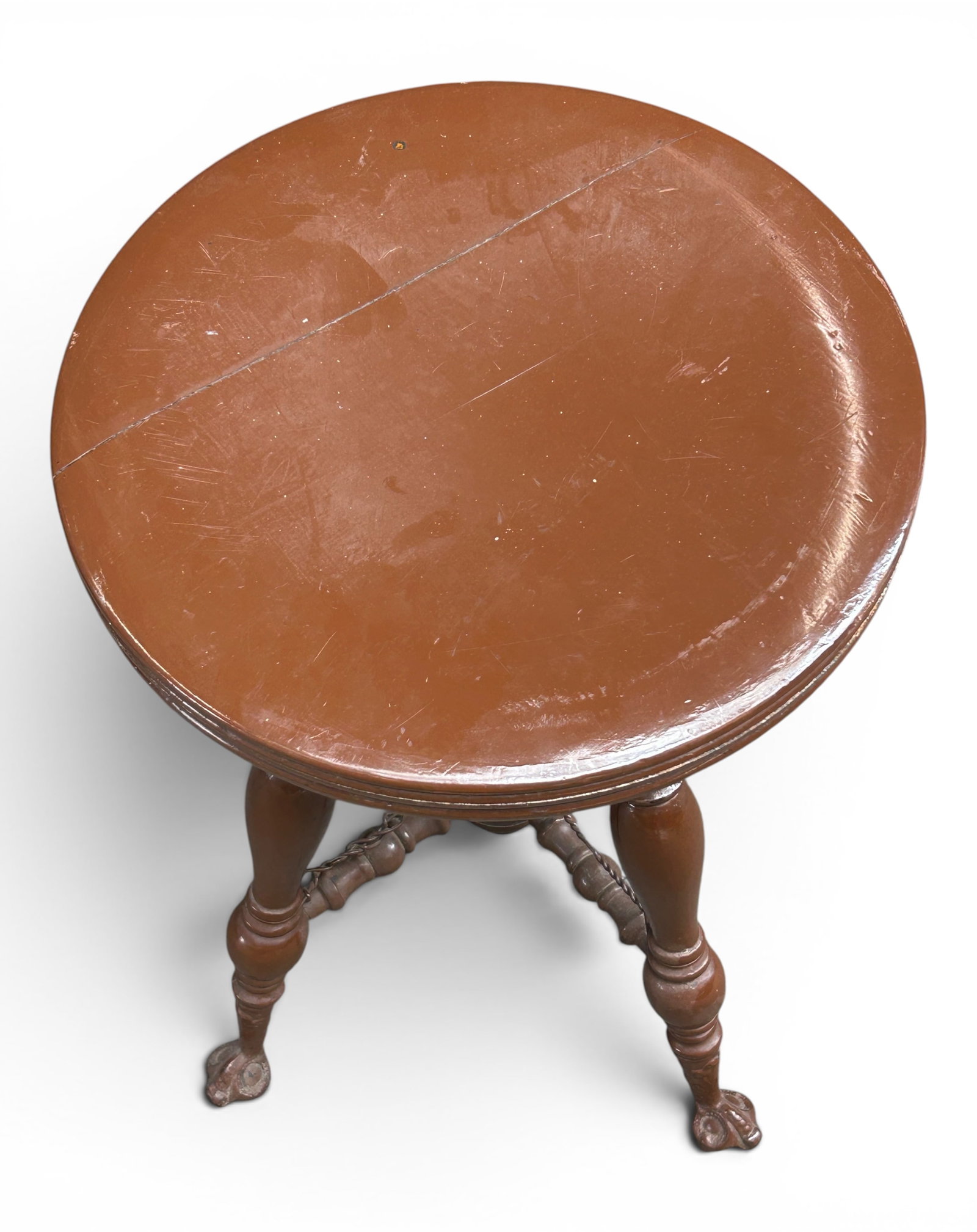 Antique Piano Stool. - 4