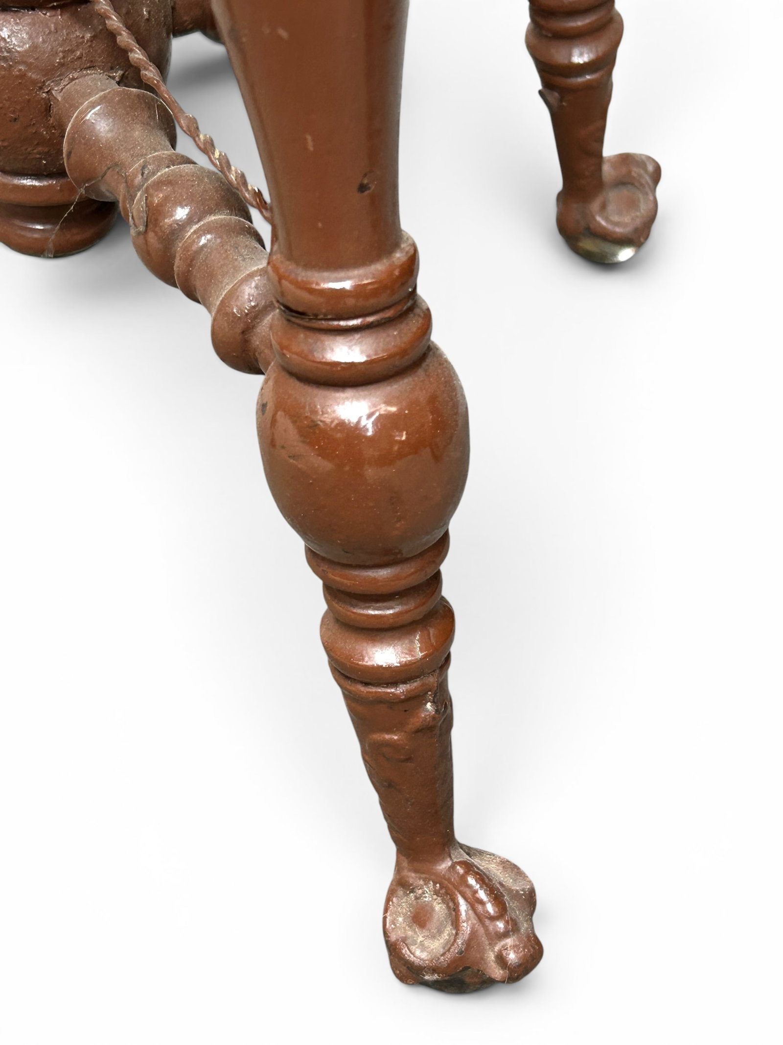 Antique Piano Stool. - 7