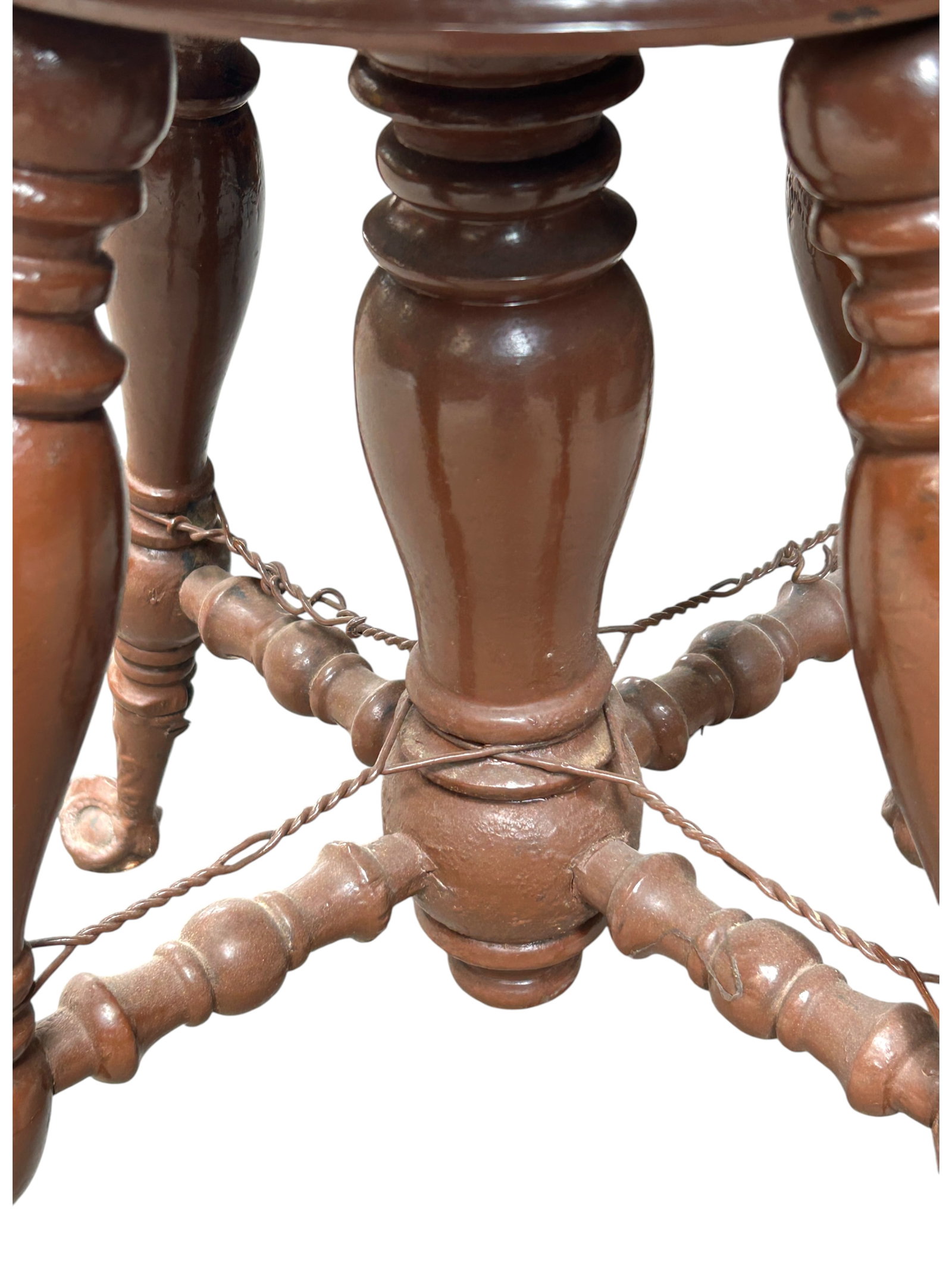 Antique Piano Stool. - 8