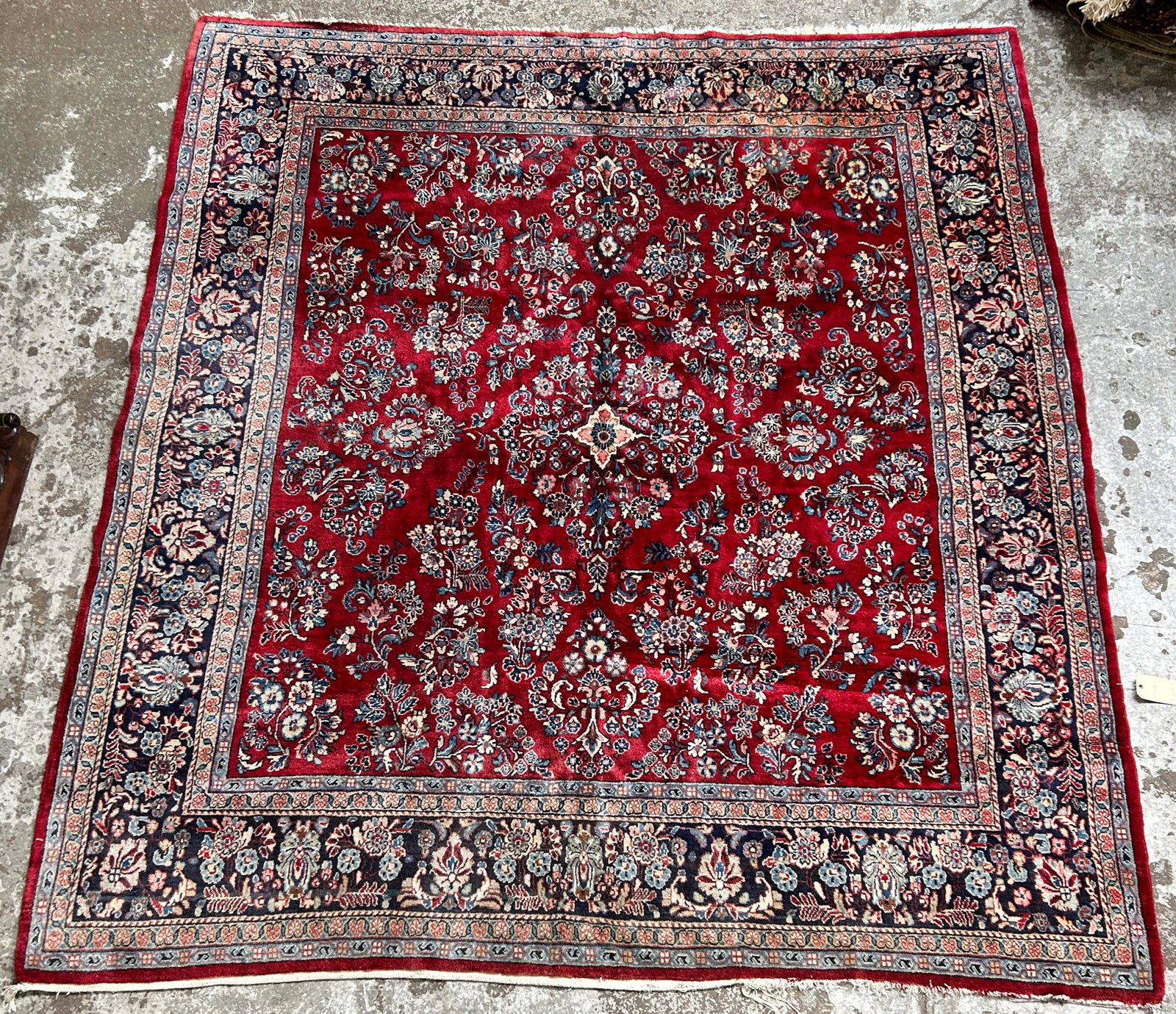 8' 2" x 9' Sarouk Rug. (1 of 4)