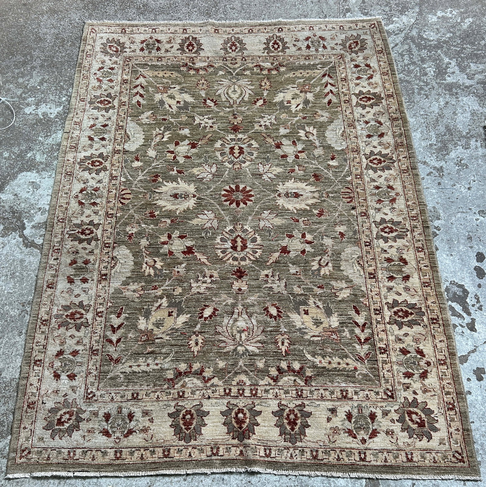 6' 3" x 8' 11' Oushak Rug. (1 of 4)