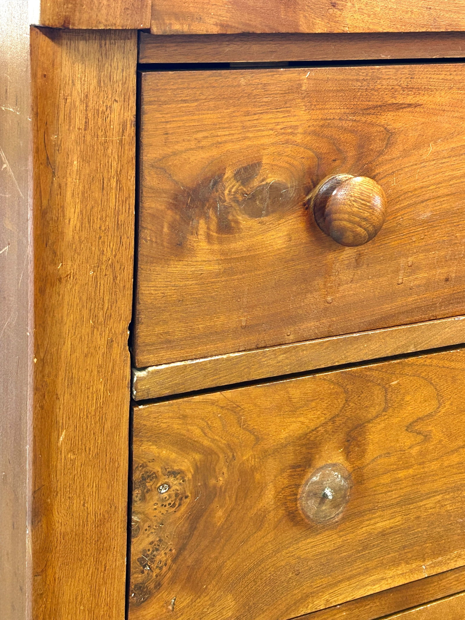 Primitive Pine Four-Drawer Chest. - 7