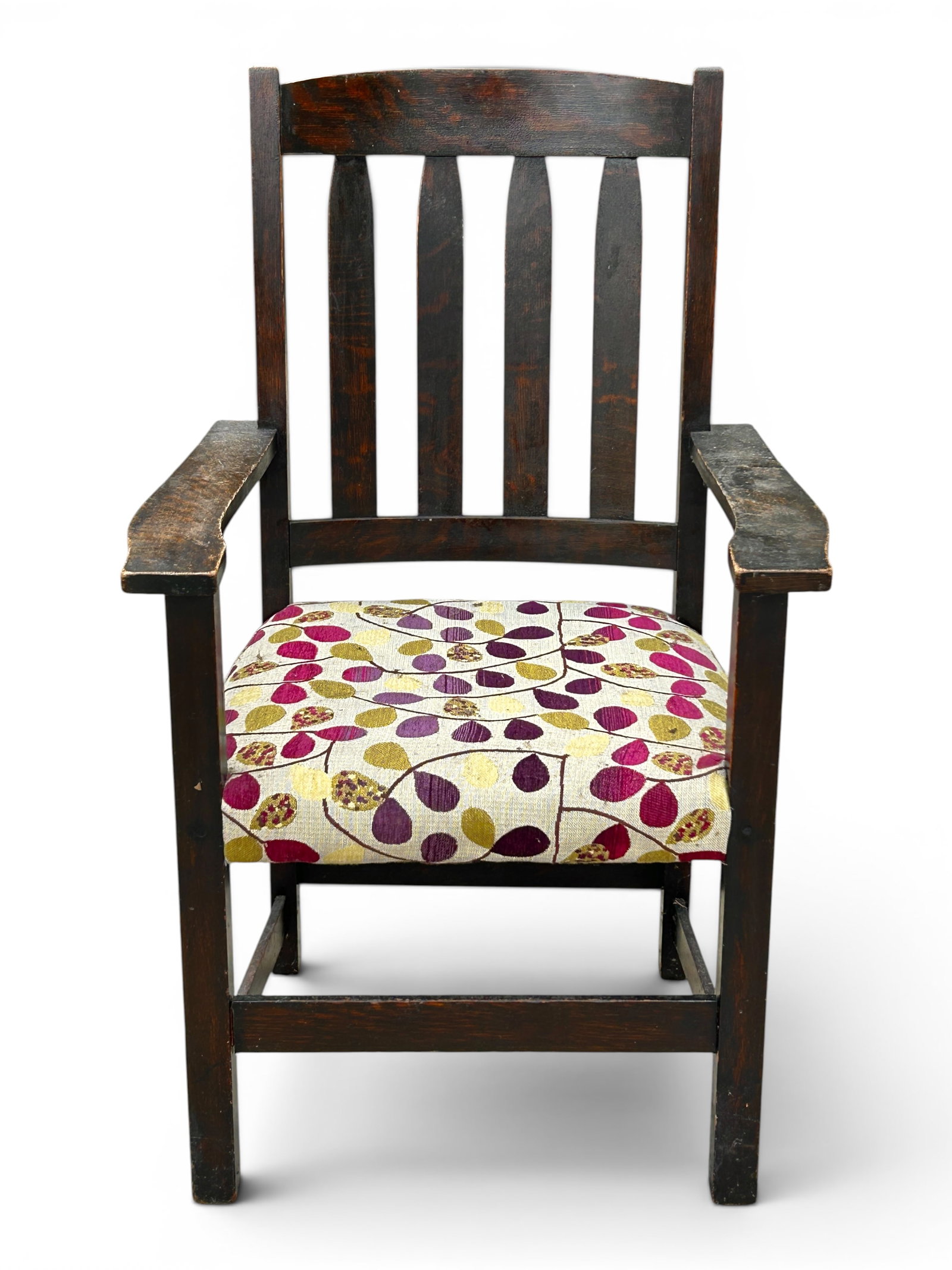 Signed Limbert Oak Armchair. - 2
