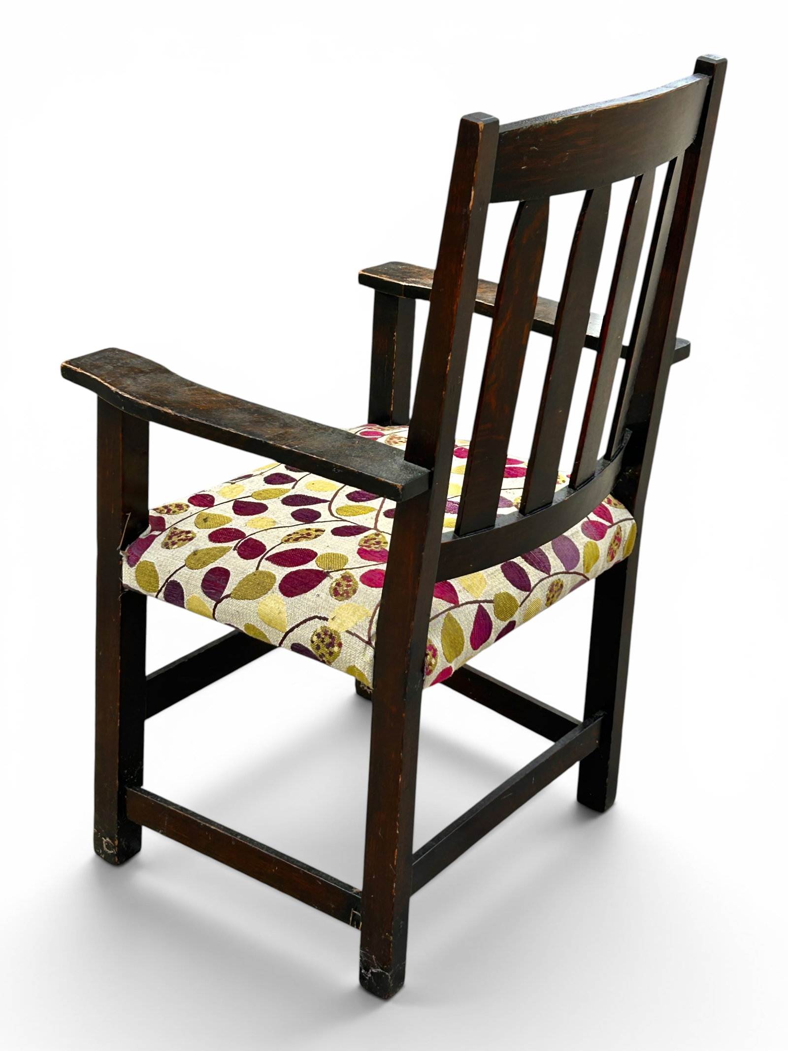 Signed Limbert Oak Armchair. - 5