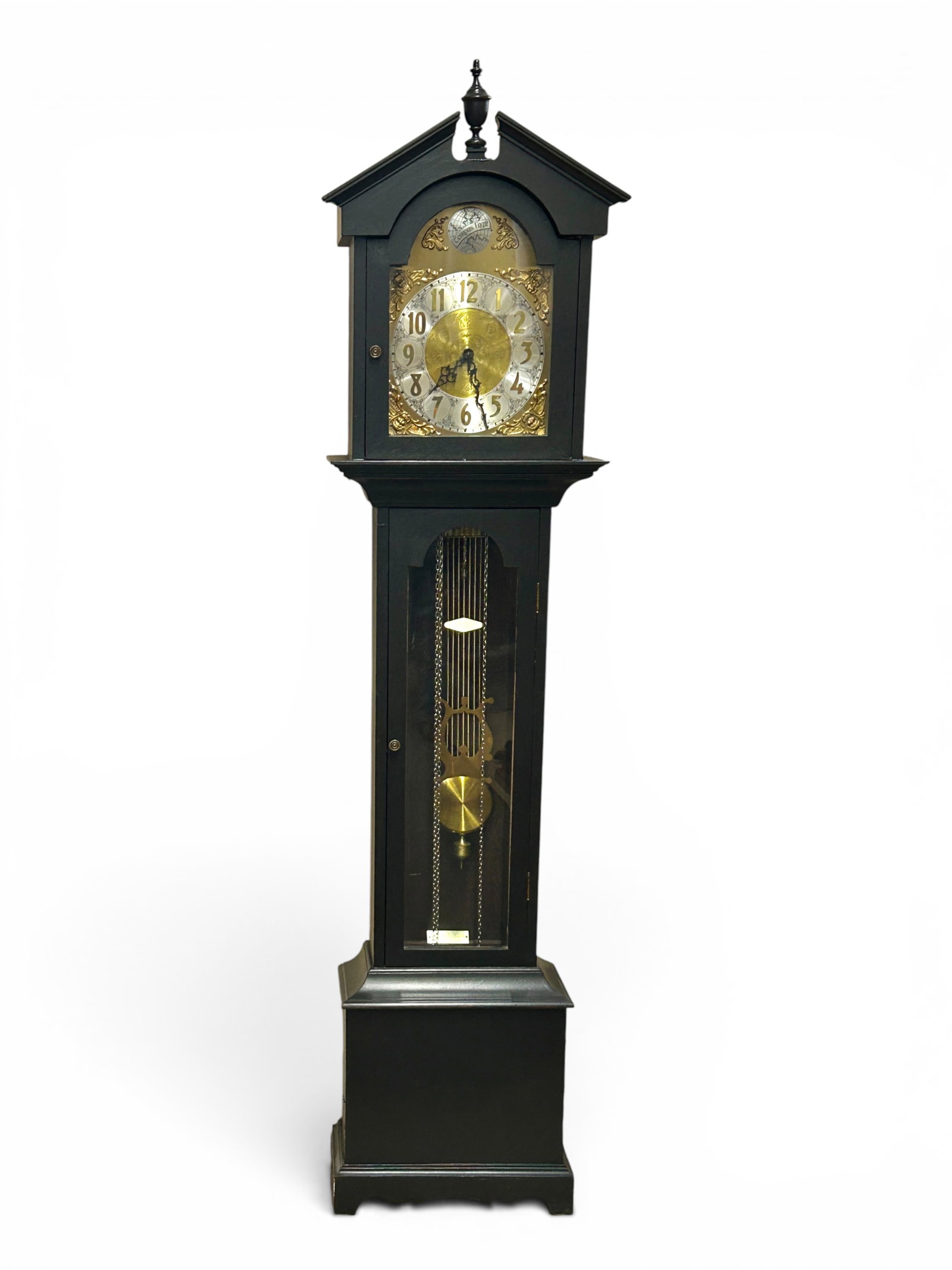 Vintage Black Painted Grandmother Clock - Garvin. (1 of 20)