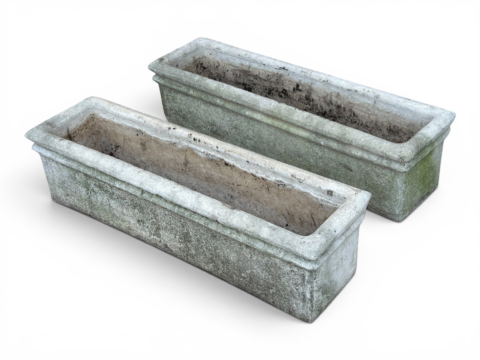 Pair of Massarelli's Concrete Planter Boxes. (1 of 4)