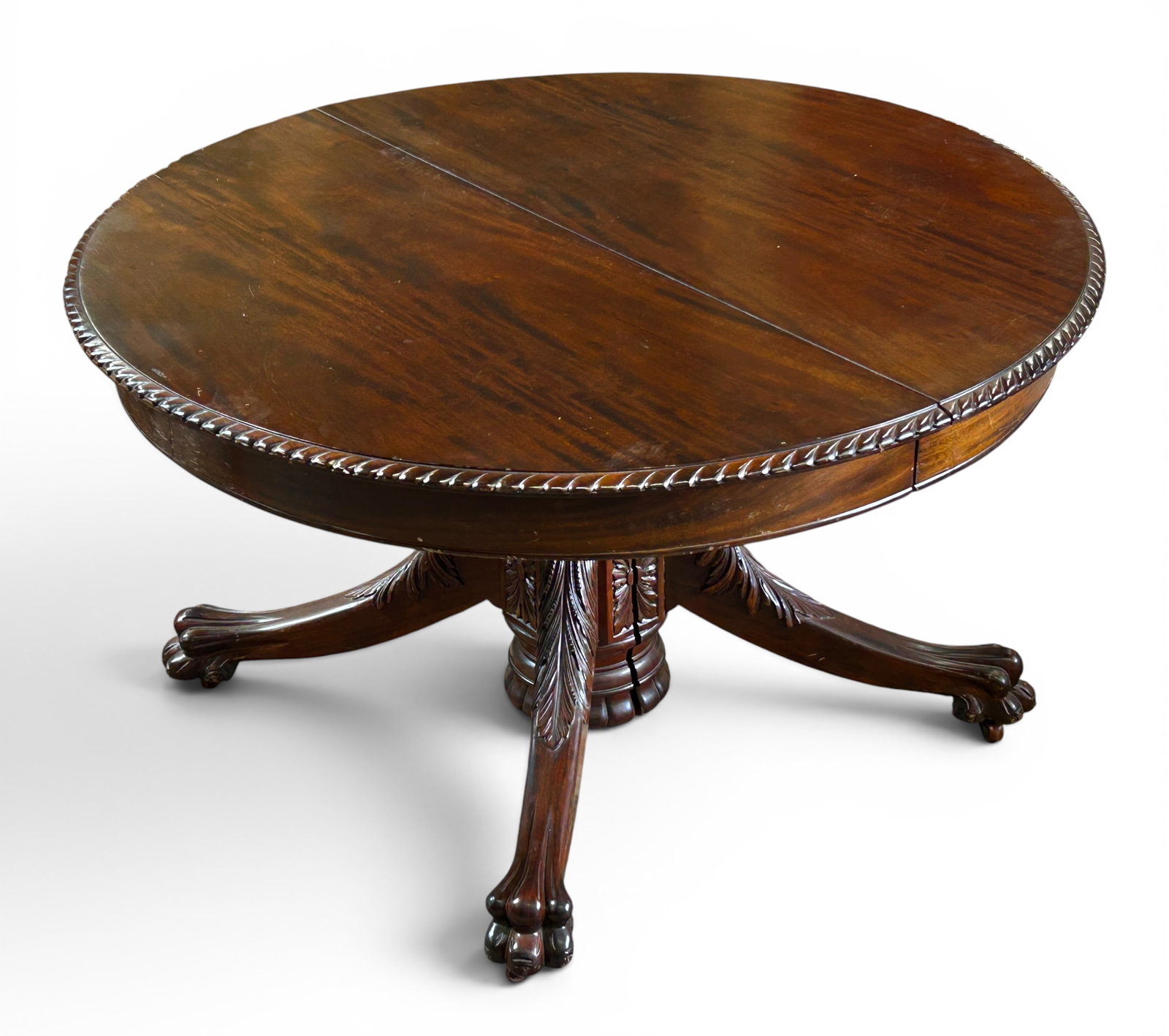 Pulaski Mahogany Empire Carved Extendable Table. (1 of 14)