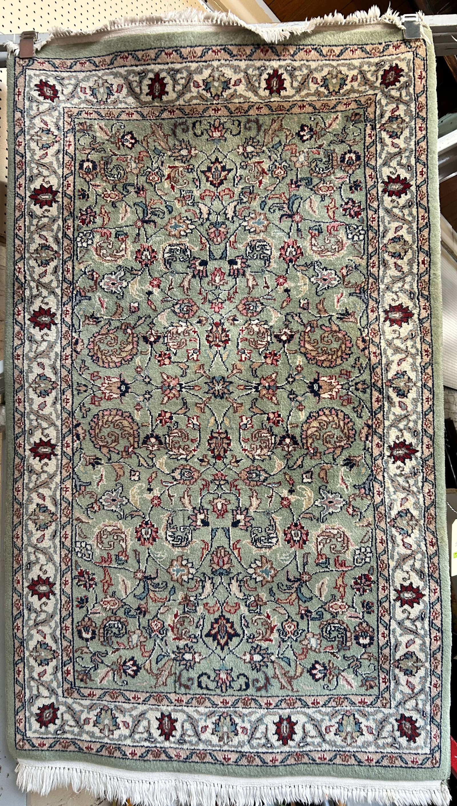 3' x 5 1" Grey Persian Style Rug.: The rug looks to be in good overall condition. In-House Shipping is available for this rug. Please see our website for our in-house shipping procedures.