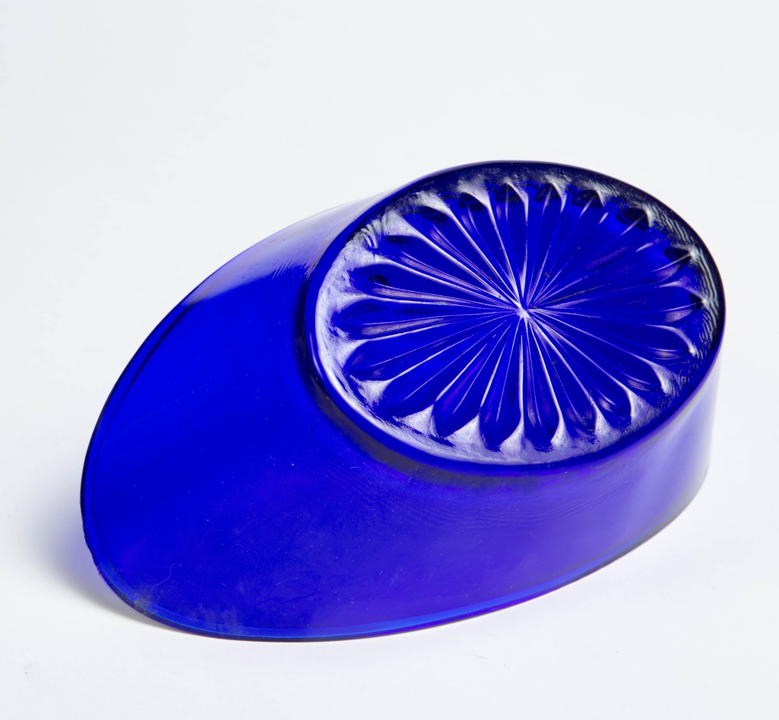 2 Silver Baskets w/ Cobalt Glass Inserts. - 10