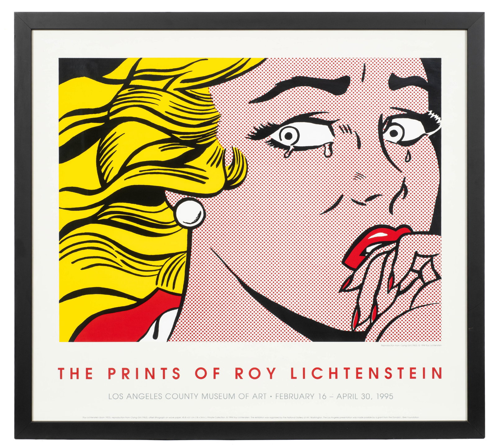 Roy Lichtenstein Exhibition Lithographic Poster. (1 of 4)