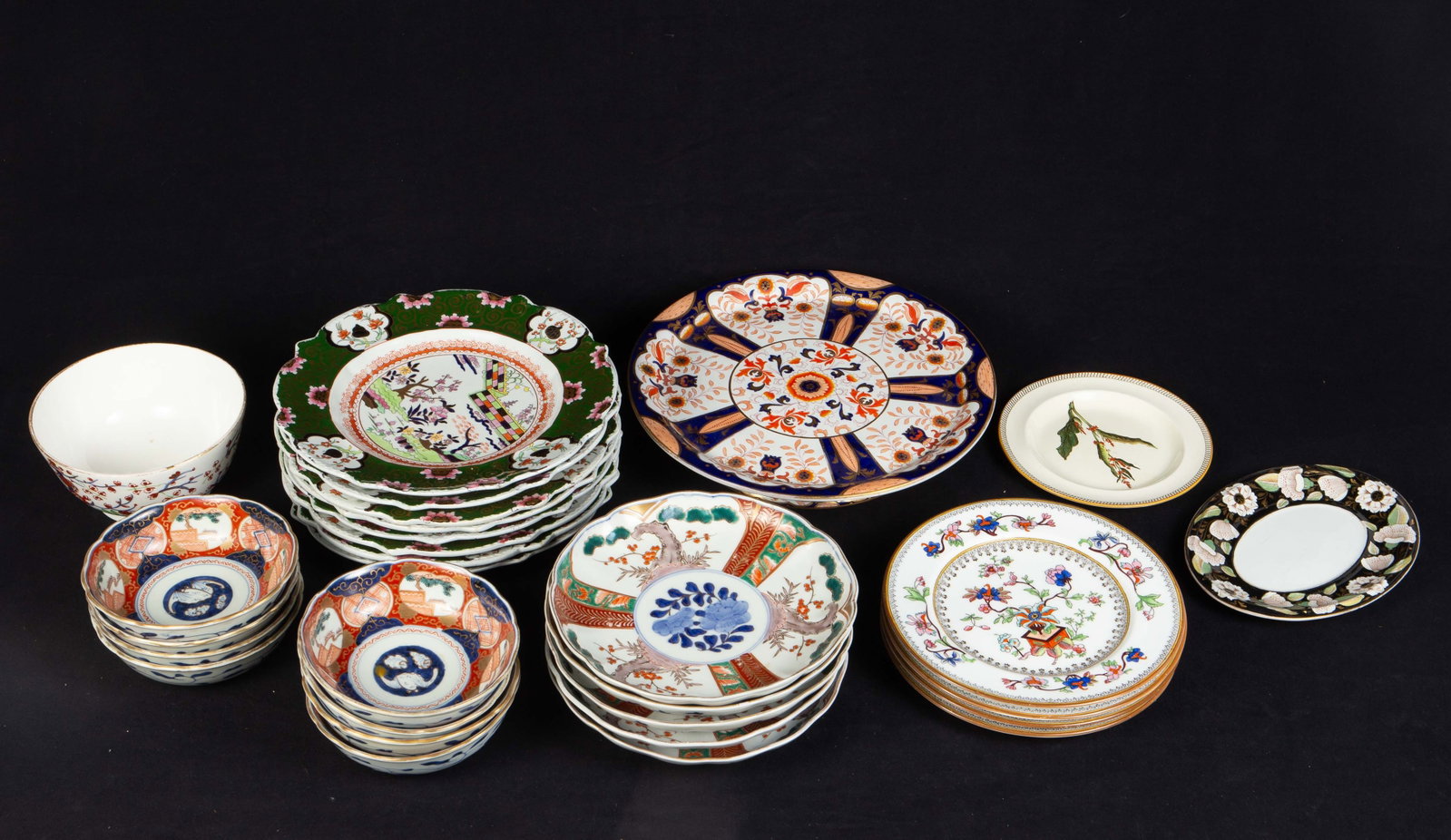 Lot Antique China - Coalport, Mason's, Imari. (1 of 19)