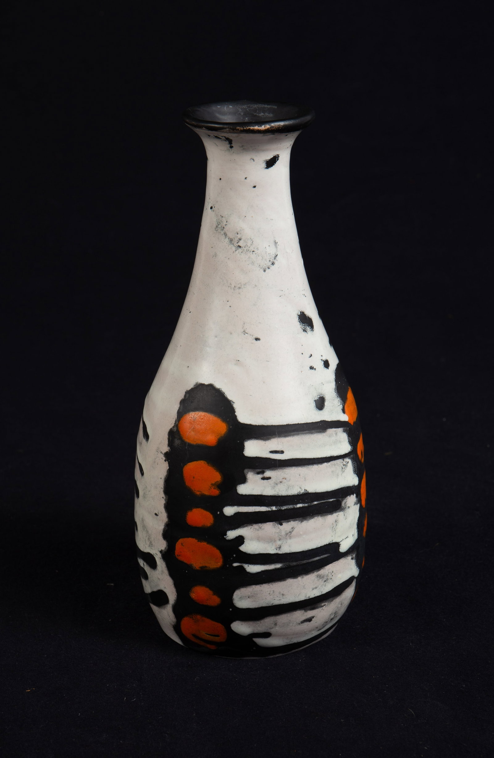 Gorka Livia 8" Pottery Vase.: It is signed underneath, and looks to be in very nice condition. It measures 3 5/8" x 3 5/8" x 8". In-house shipping is available. Please see our website regarding in-house shipping procedures.