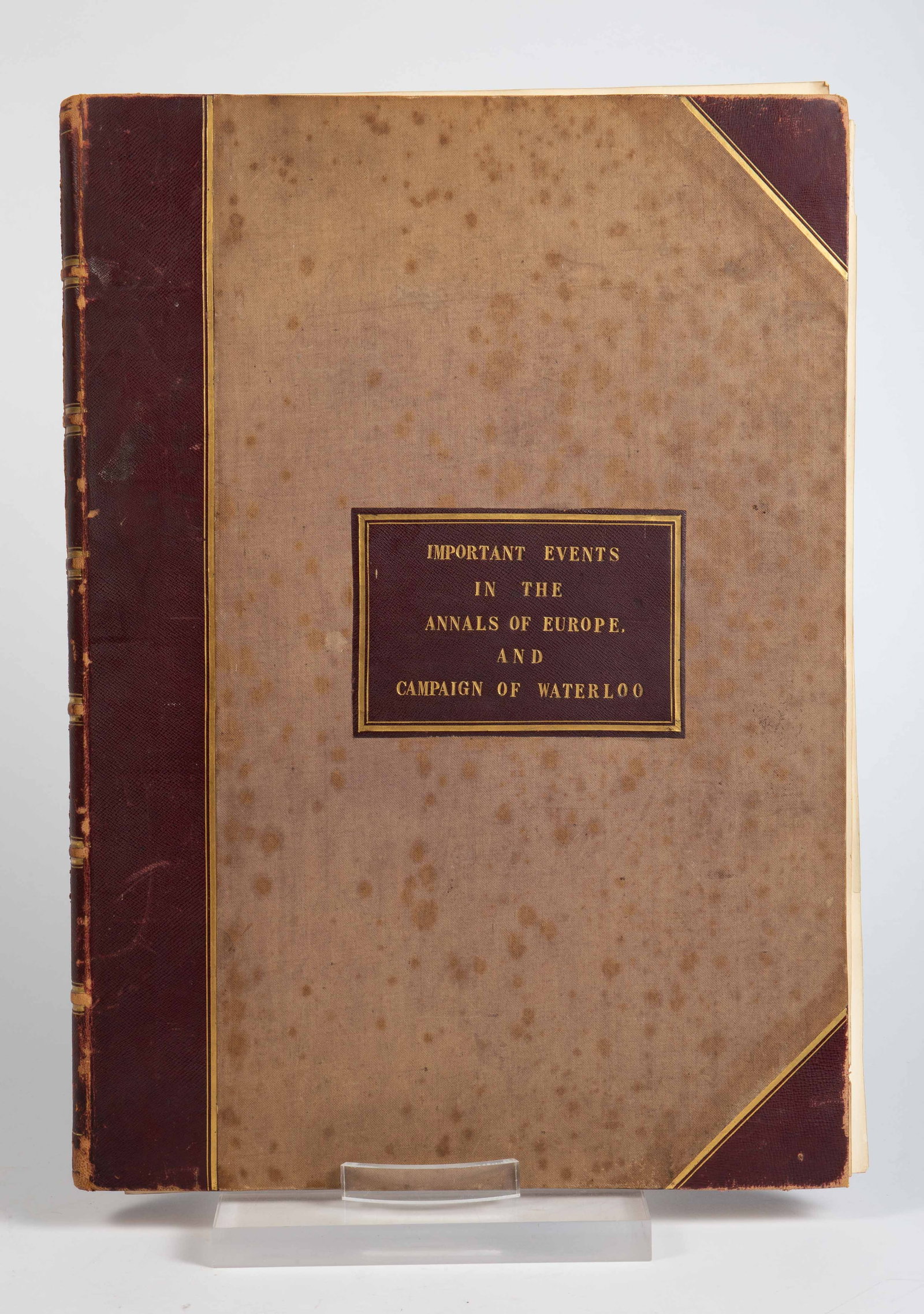 "Important Events In the Annals of Europe" Book. (1 of 11)