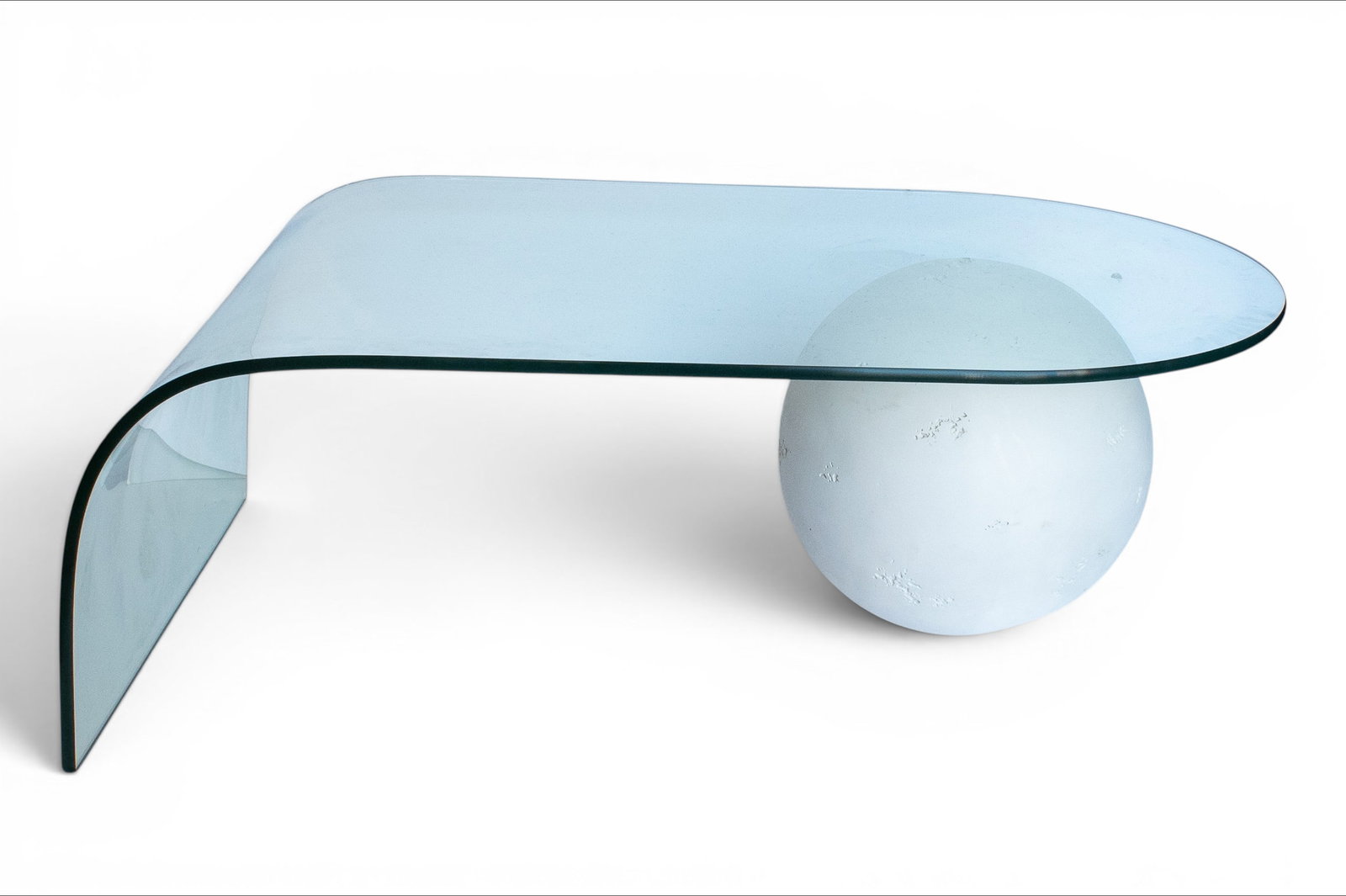 Modern Waterfall Glass Top Coffee Table. (1 of 2)