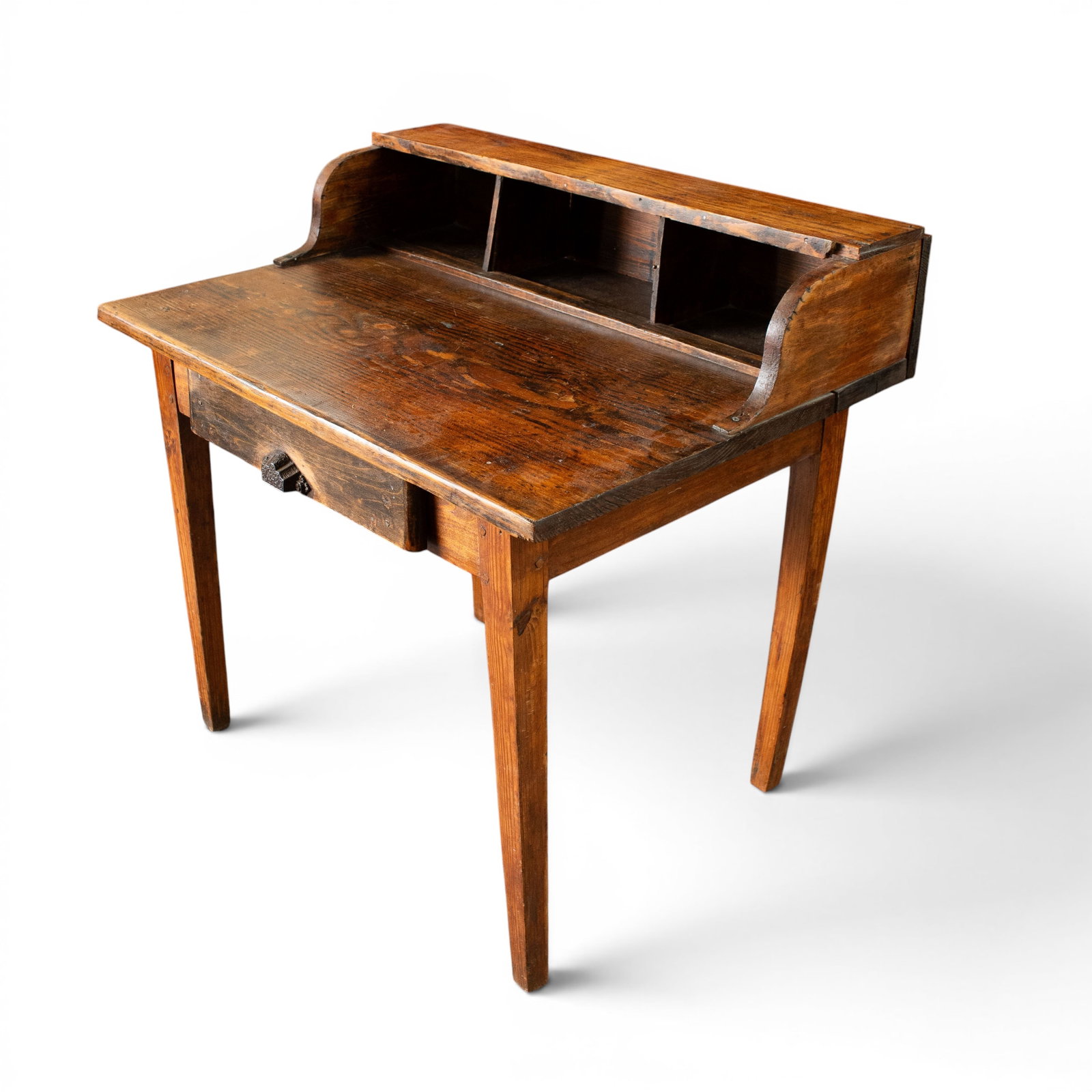 Primitive / Rustic Oak Desk. - 2