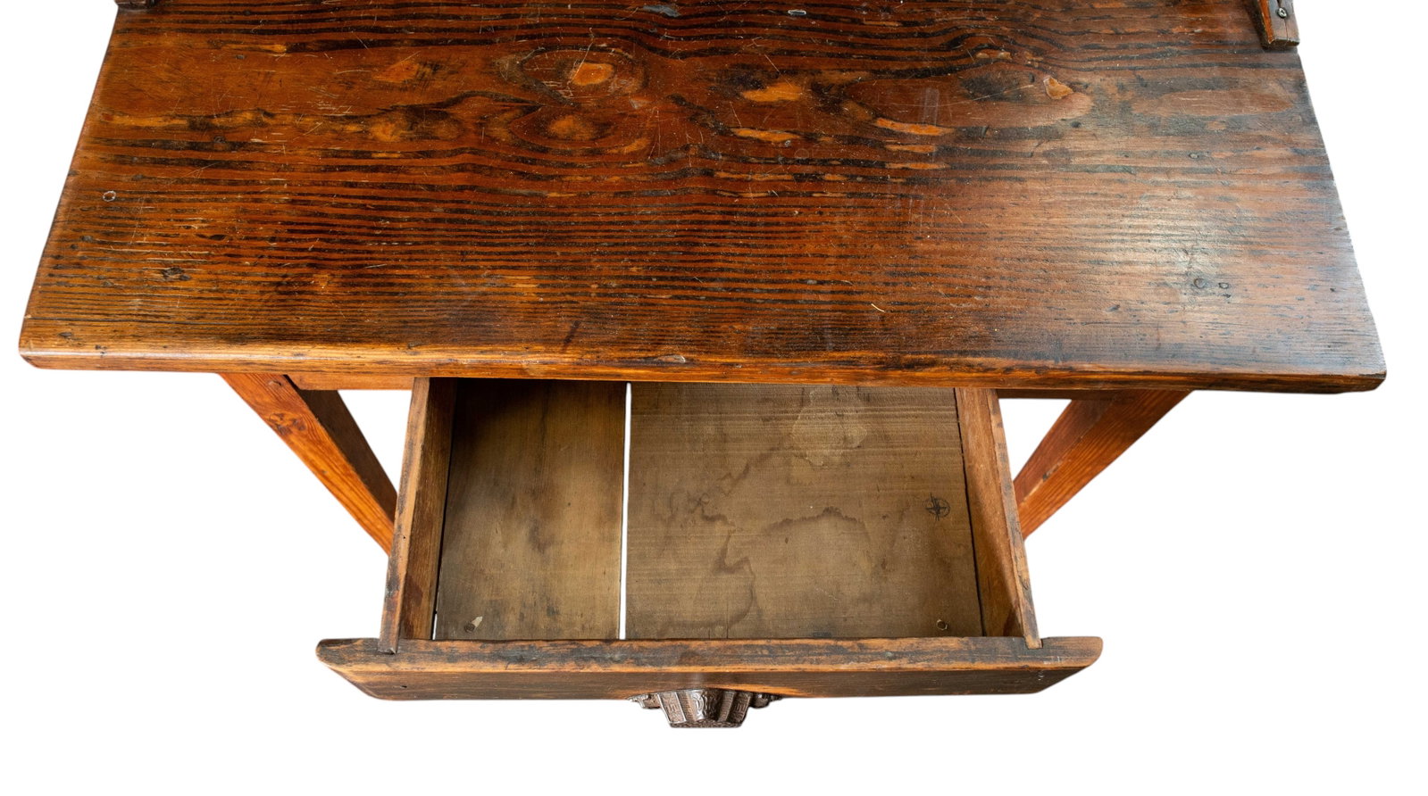 Primitive / Rustic Oak Desk. - 3