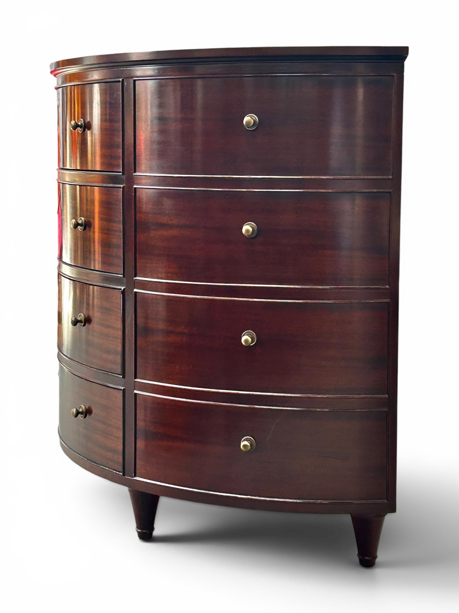 Baker "Jefferson" Demilune Commode, Pheasant. - 10