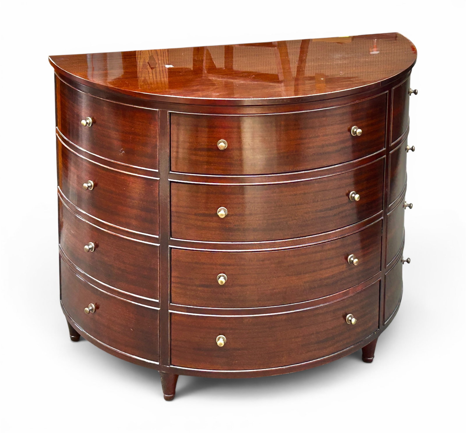 Baker "Jefferson" Demilune Commode, Pheasant. (1 of 16)