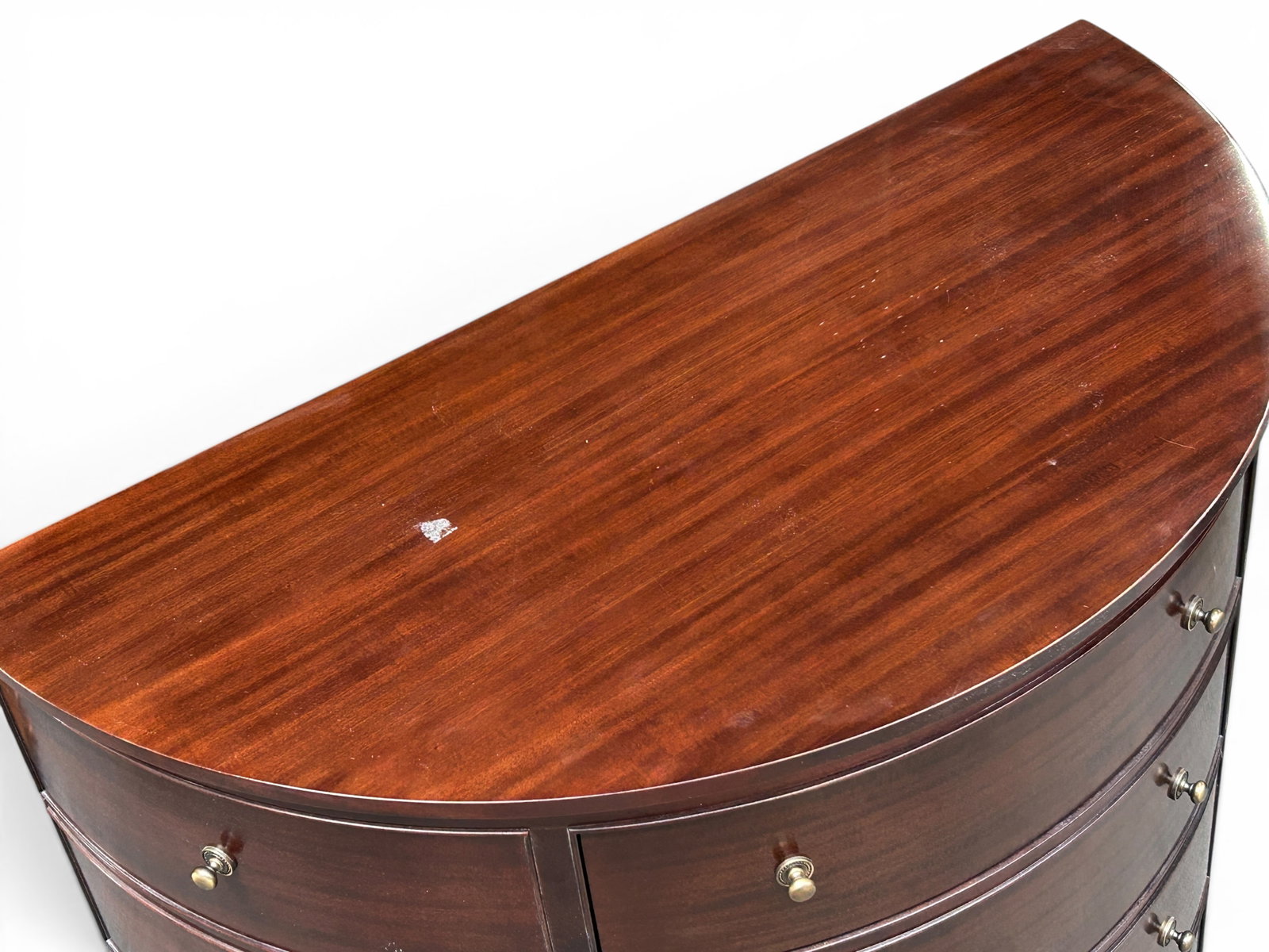 Baker "Jefferson" Demilune Commode, Pheasant. - 2