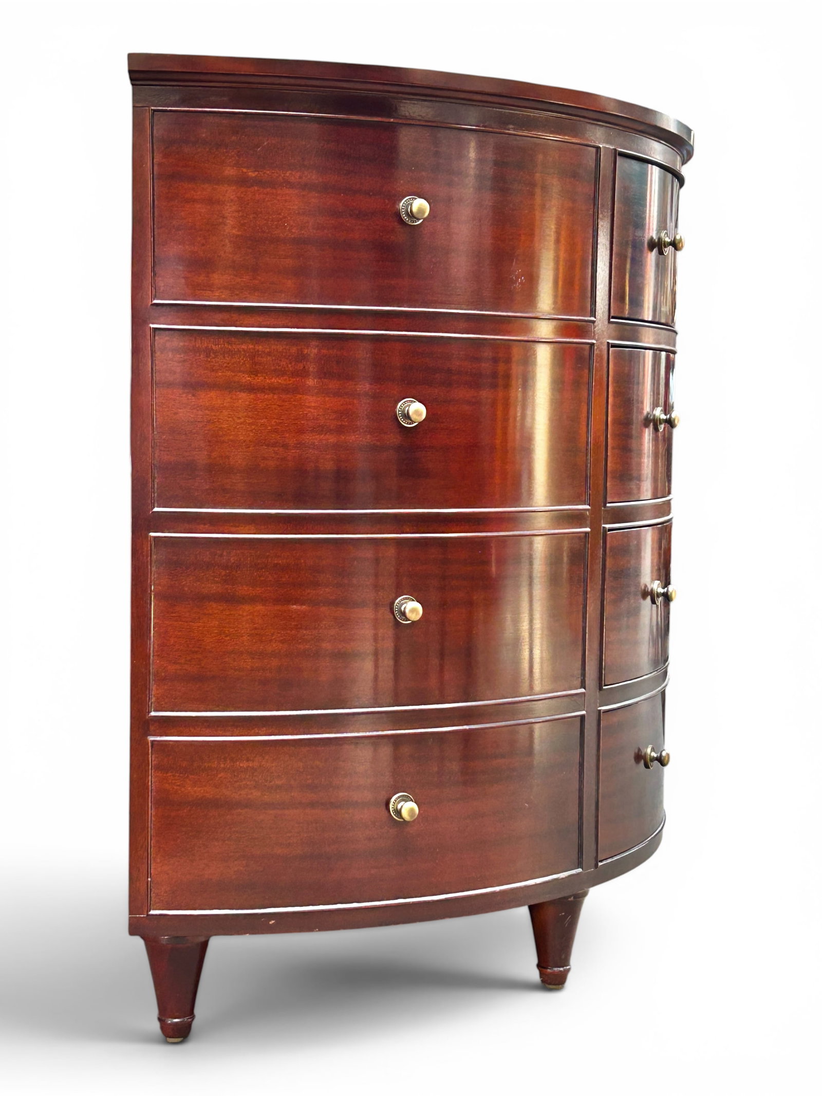 Baker "Jefferson" Demilune Commode, Pheasant. - 4