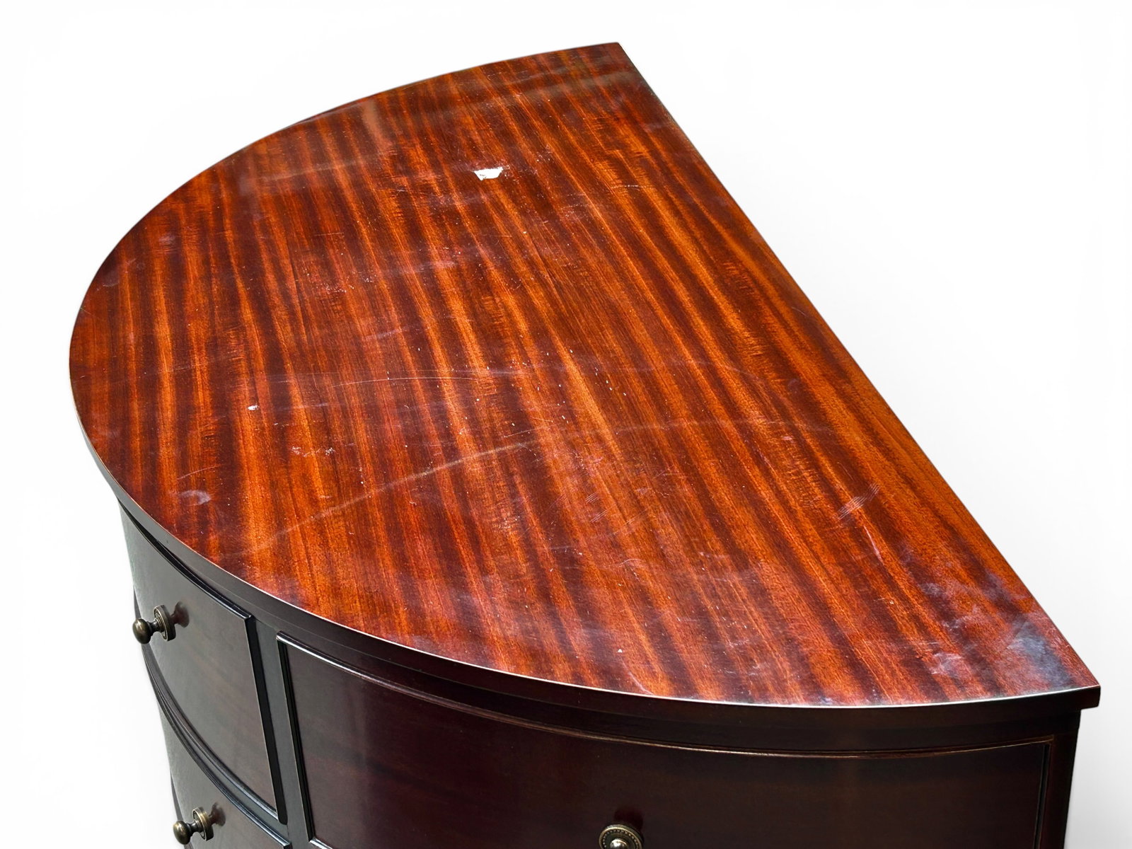Baker "Jefferson" Demilune Commode, Pheasant. - 9