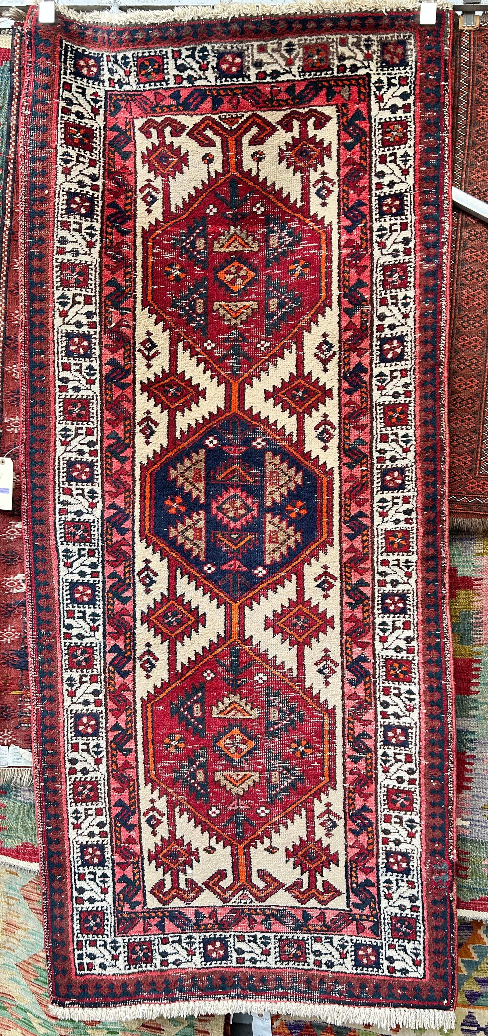 3' 2" x 7' 7" Heriz Runner Rug. (1 of 3)