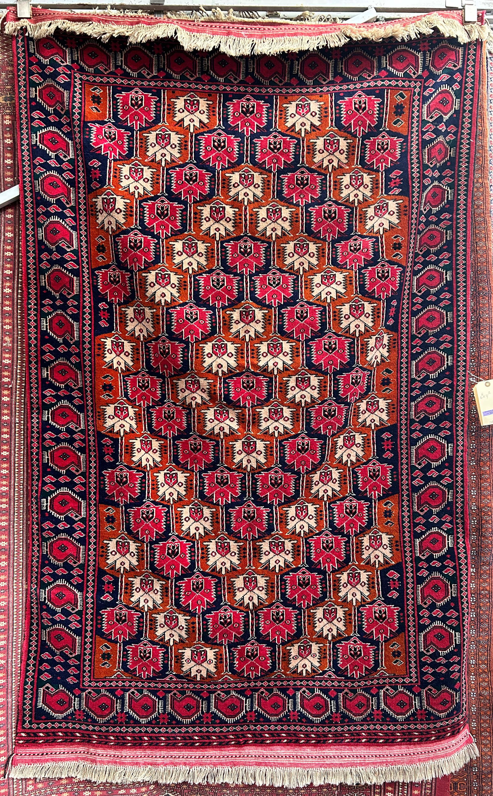 4' 2" x 6' 6" Turkmen Beshir ? Rug. (1 of 3)