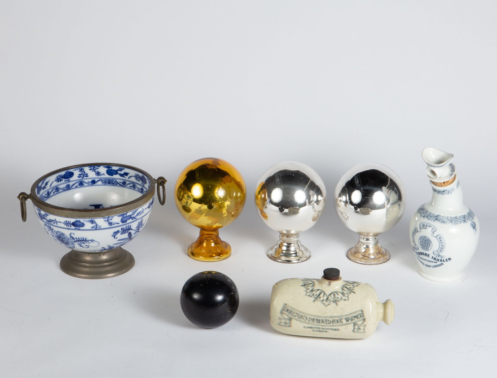 Lot Butler's Balls, Maw Inhaler, Doulton's Warmer. (1 of 15)