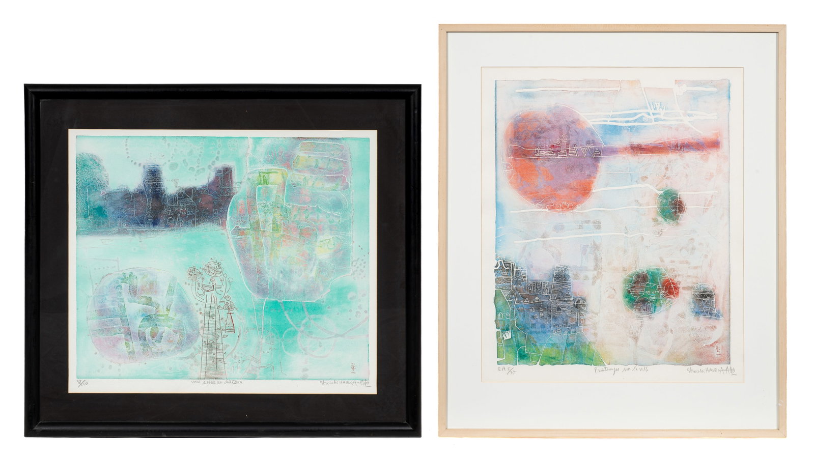 Lot of Two Shoichi Hasegawa Etchings. (1 of 13)