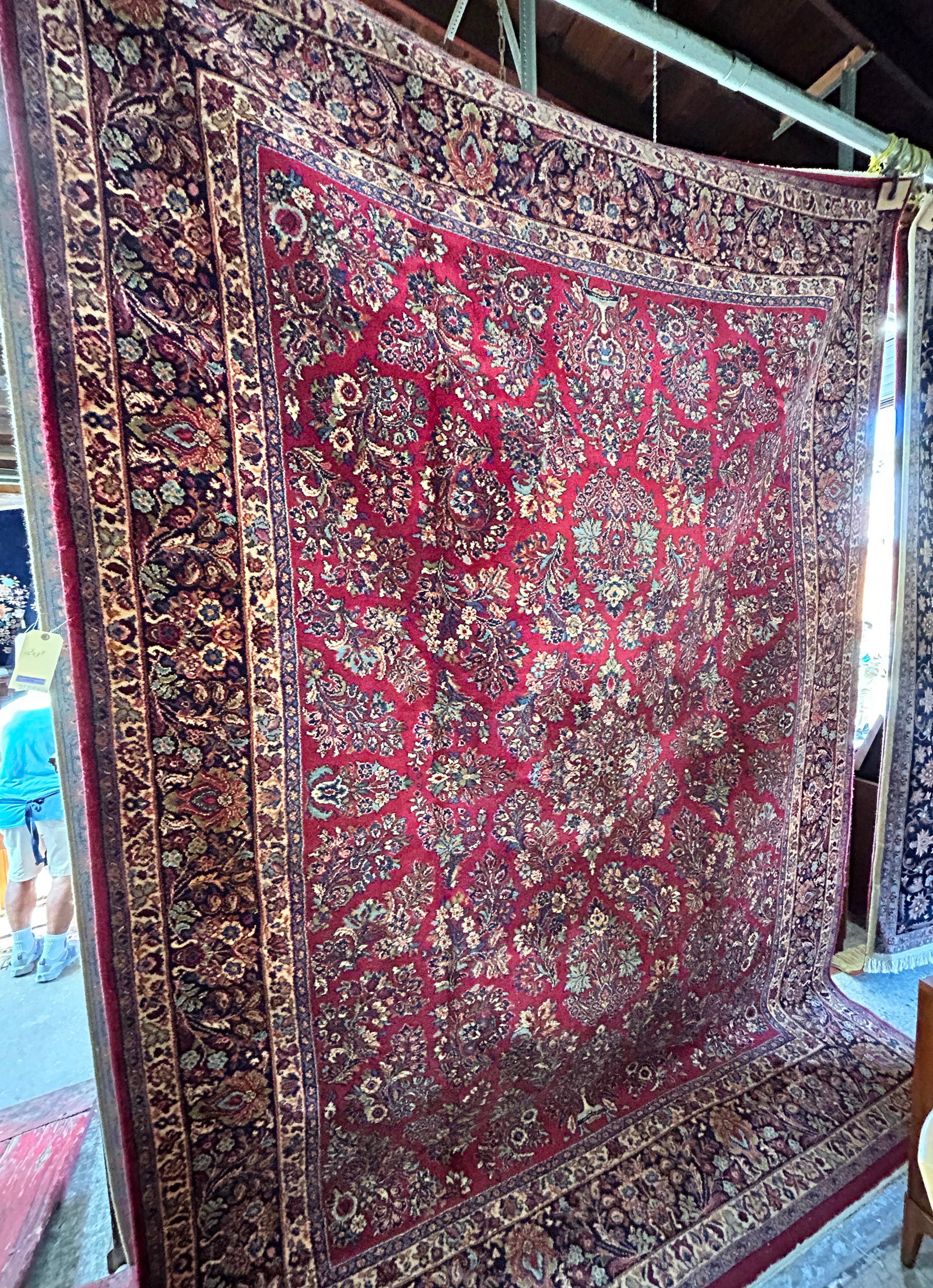 8' 8" x 12' 5" Karastan Sarouk Pattern Rug. (1 of 3)
