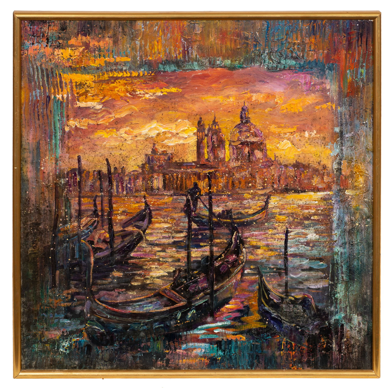 Palette Knife Painting, Venice Canal Scene. (1 of 5)