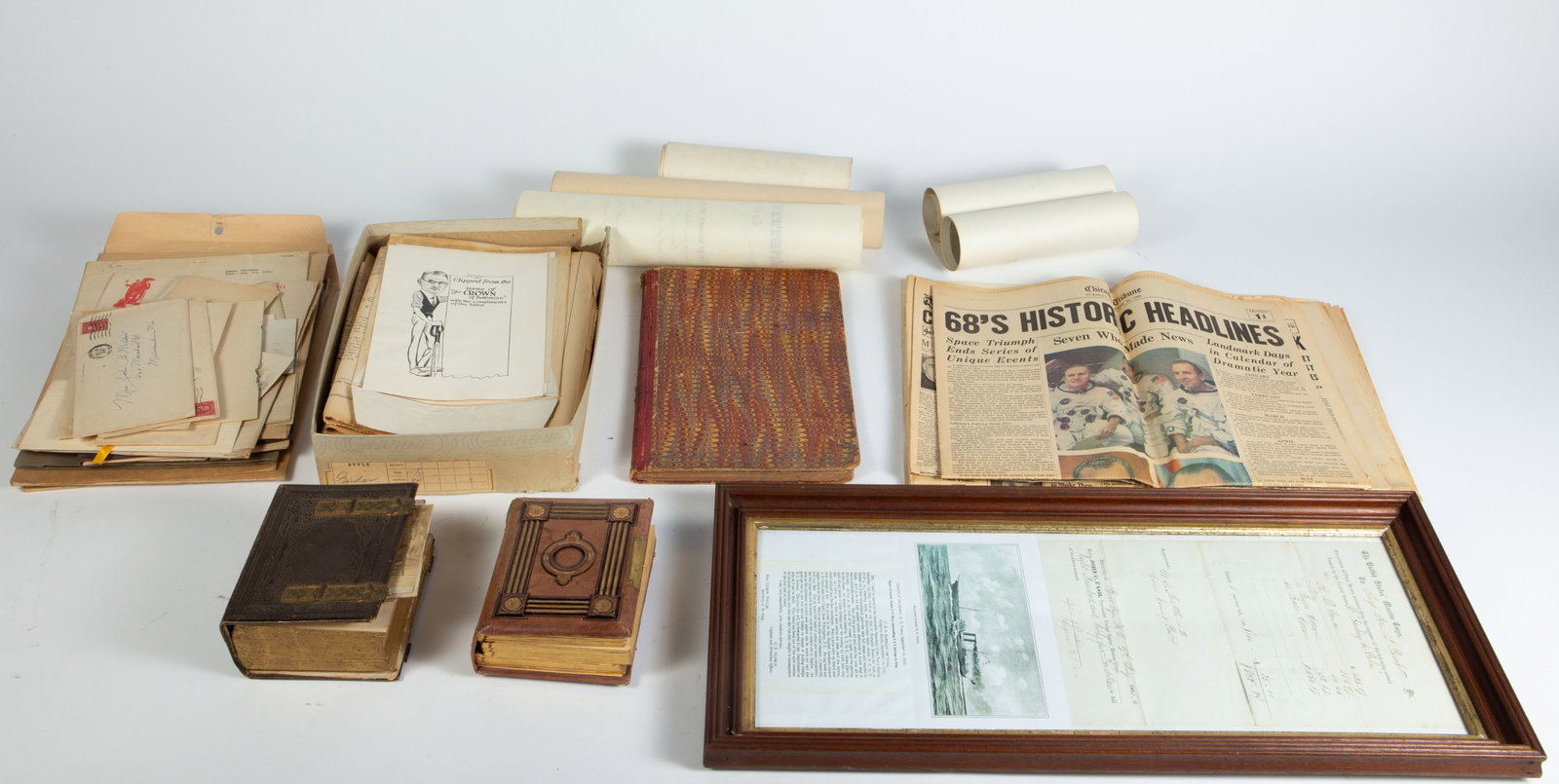 Lot Antique Photos, War Ephemera, Money Order, Etc (1 of 20)