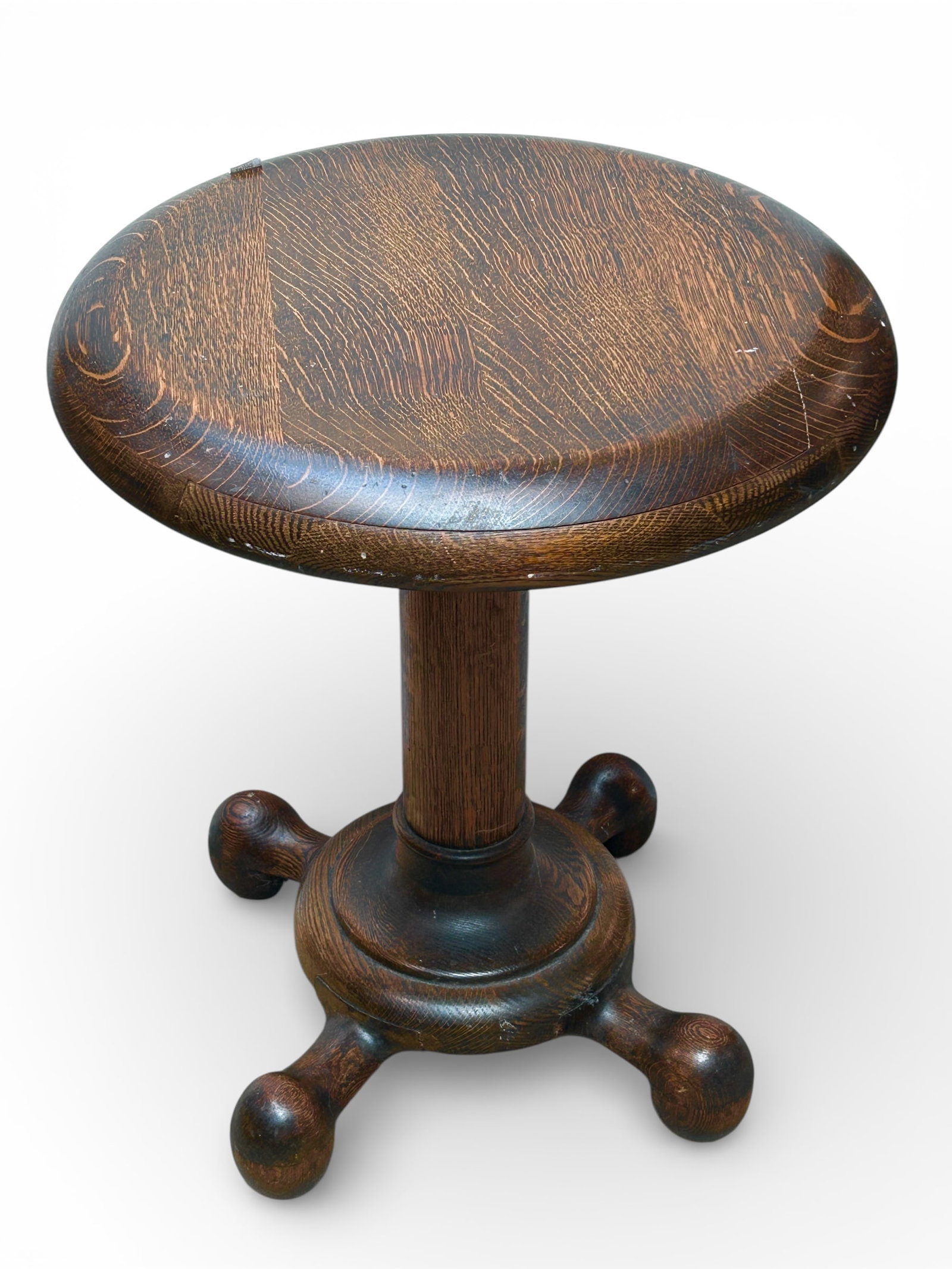 Unusual "Jacks" Style Antique Oak Pub Table. (1 of 4)